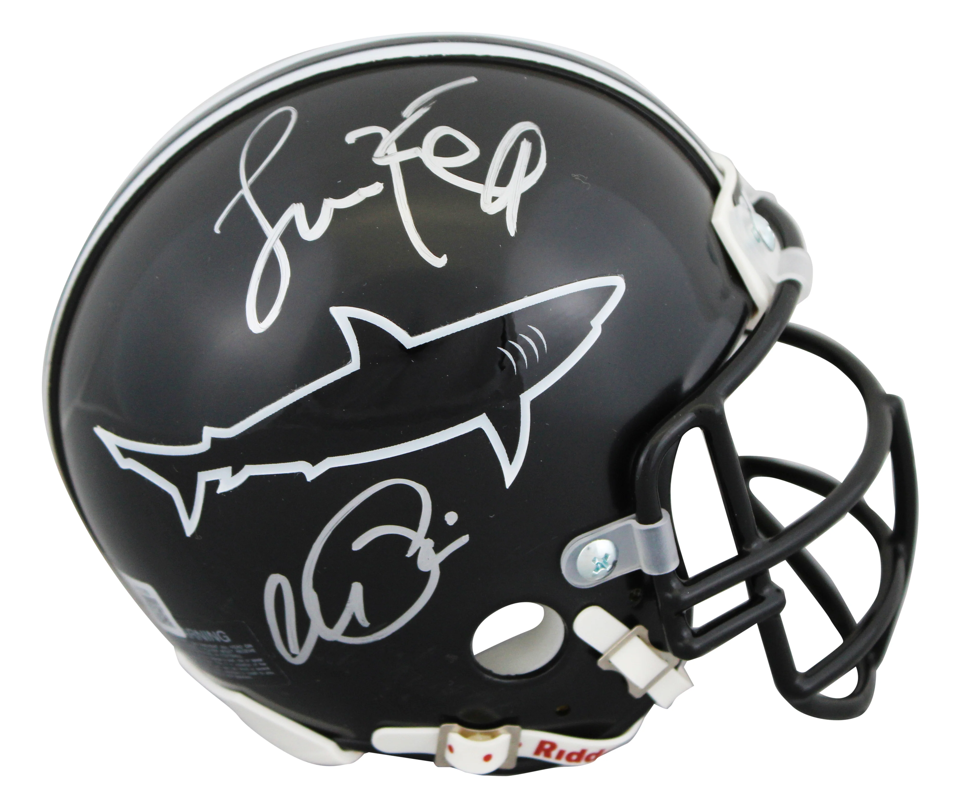 Jamie Foxx & Al Pacino Any Given Sunday Signed Sharks Mini Helmet BAS #AE13765 - Image 2