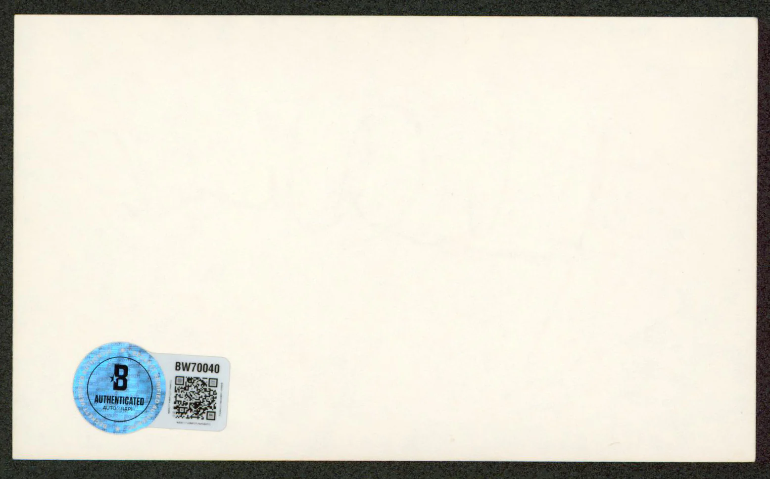 Jan-Michael Vincent Airwolf Authentic Signed 3x5 Index Card Autographed BAS - Image 3