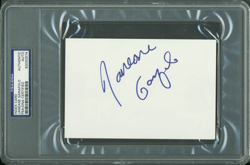 Janeane Garafolo Authentic Signed 4x6 Index Card Autographed PSA/DNA Slabbed 2