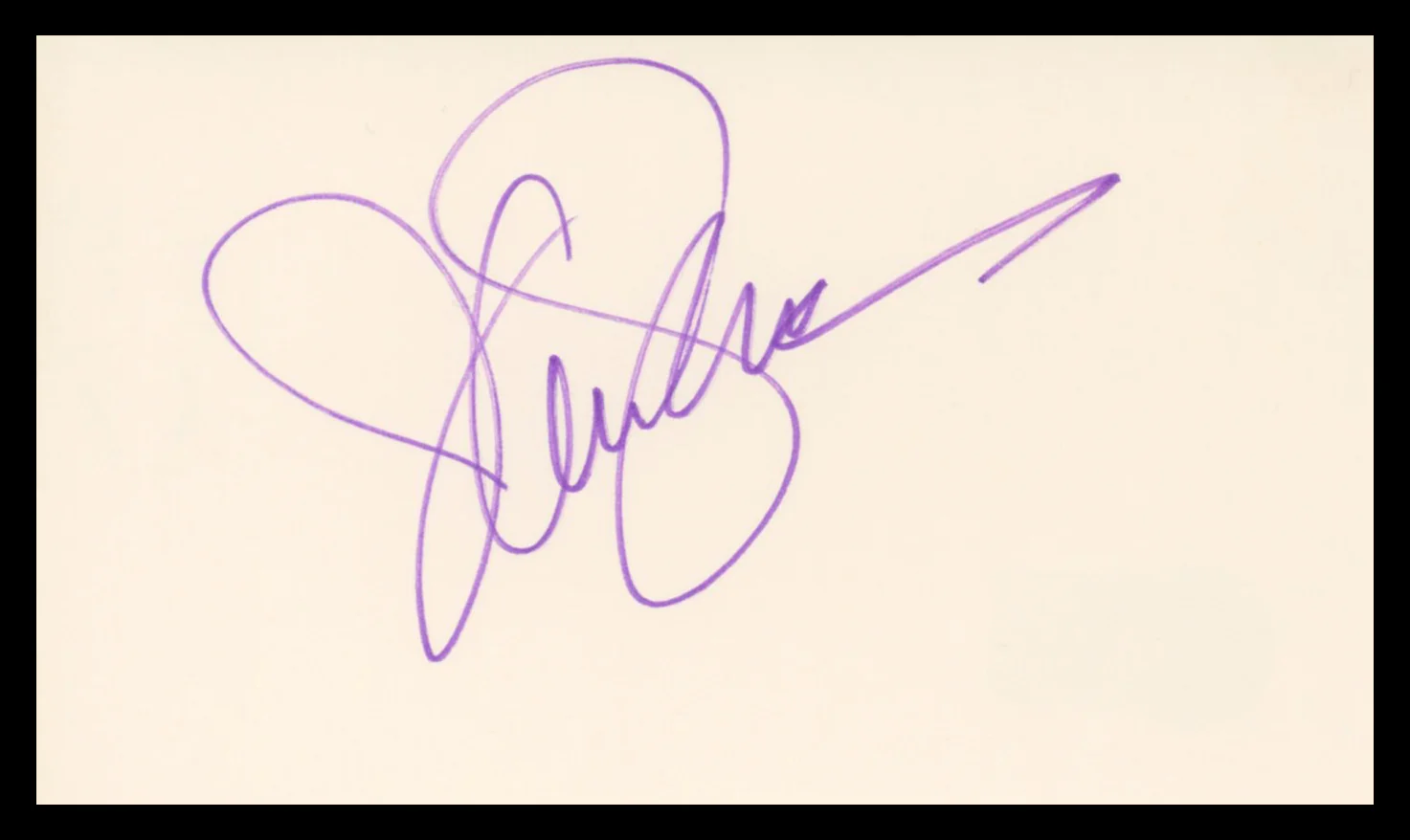 Jani Lane Warrant Authentic Signed 3x5 Index Card Autographed BAS #BU64806