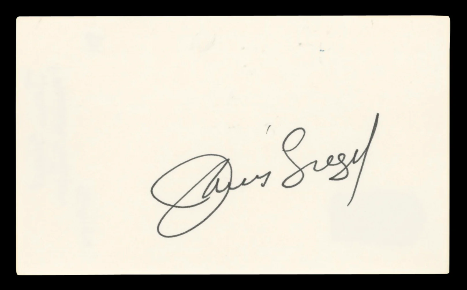 Janis Siegel The Manhattan Transfer Authentic Signed 3x5 Index Card BAS #BV03126