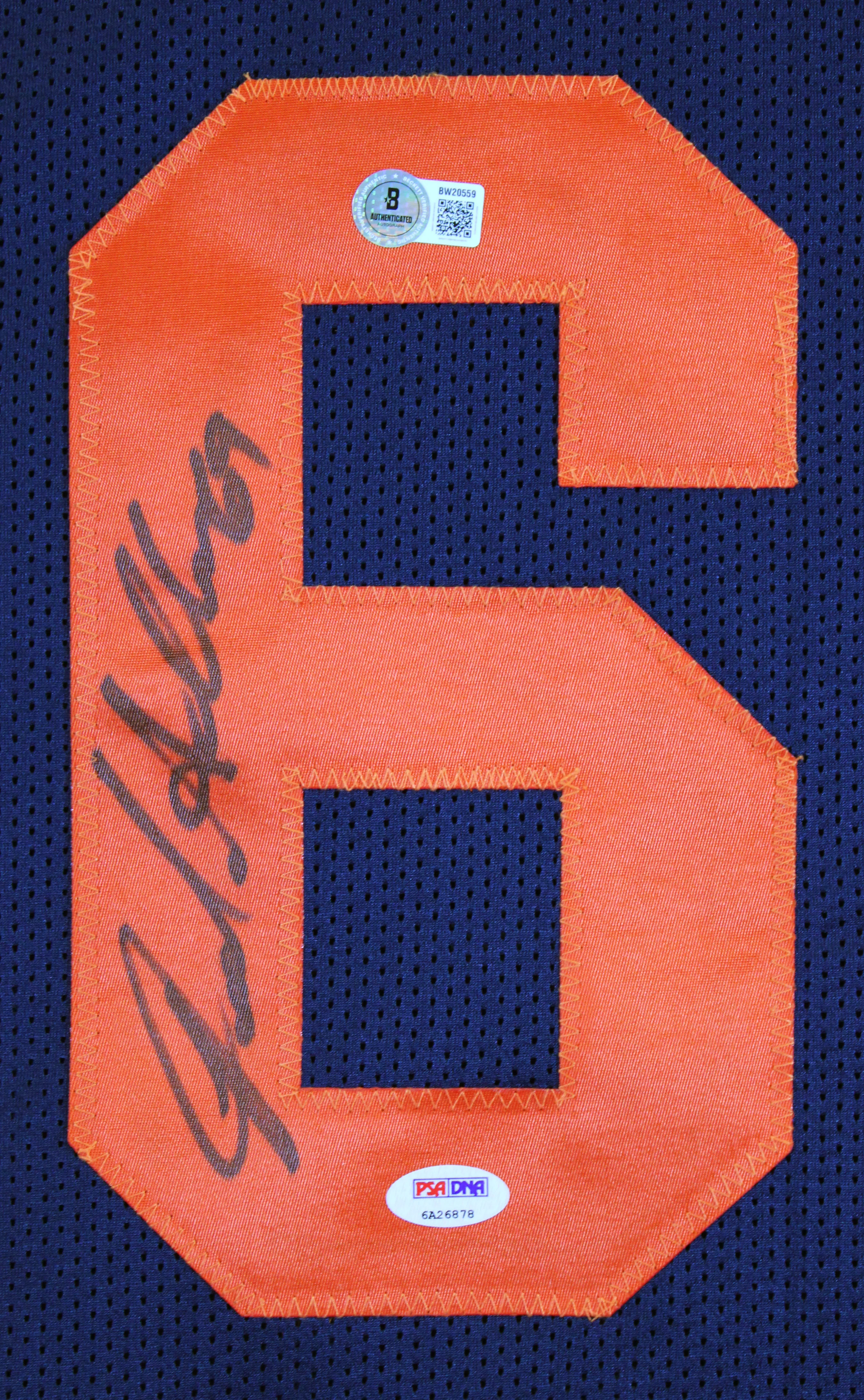 Jared Allen Authentic Signed Navy Pro Style Jersey Autographed BAS #BW20559 - Image 3