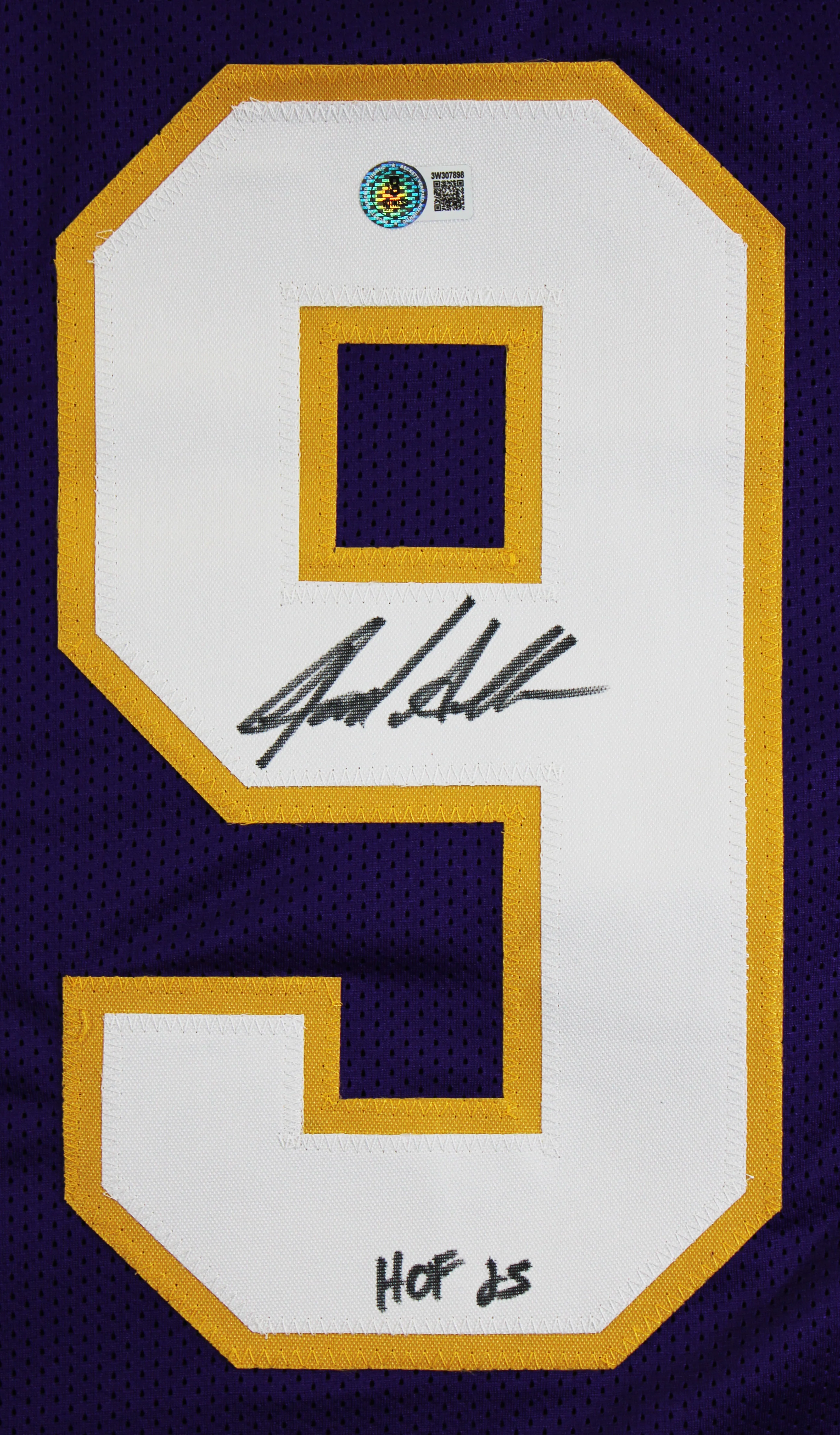 Jared Allen "HOF 25" Signed Purple Pro Style Jersey BAS Witnessed #3W307898 - Image 3