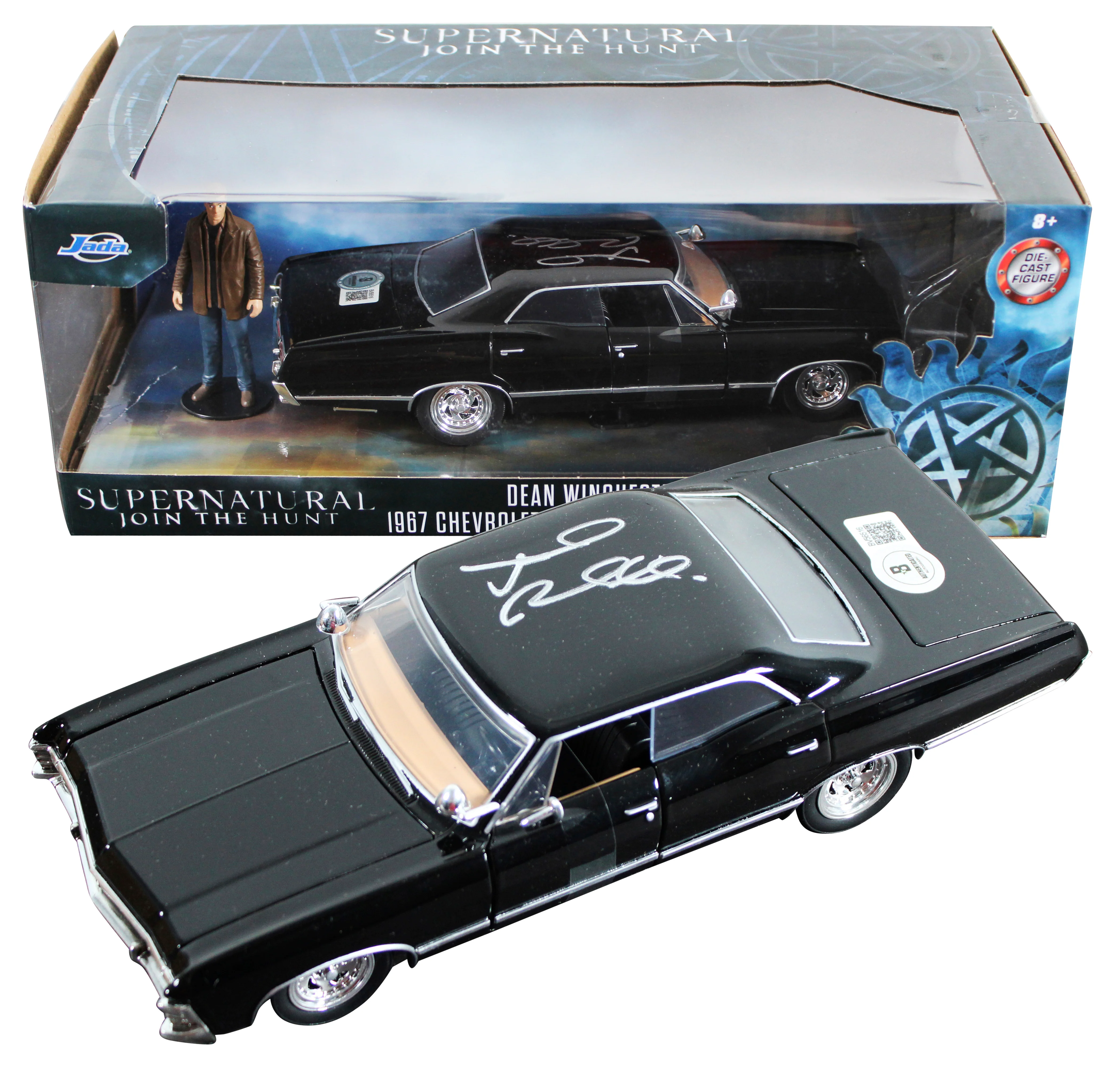 Jared Padalecki Supernatural Signed 1967 Impala 1:24 Die Cast Car BAS #BV56516