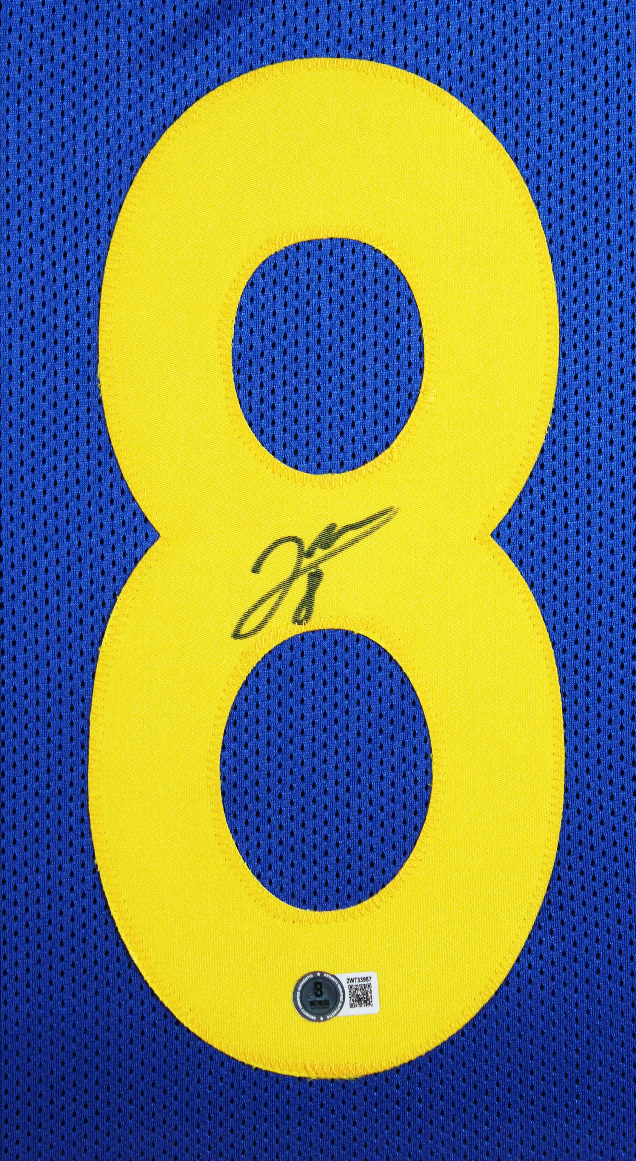 Jared Verse Authentic Signed Blue Pro Style Framed Jersey BAS Witnessed - Image 3