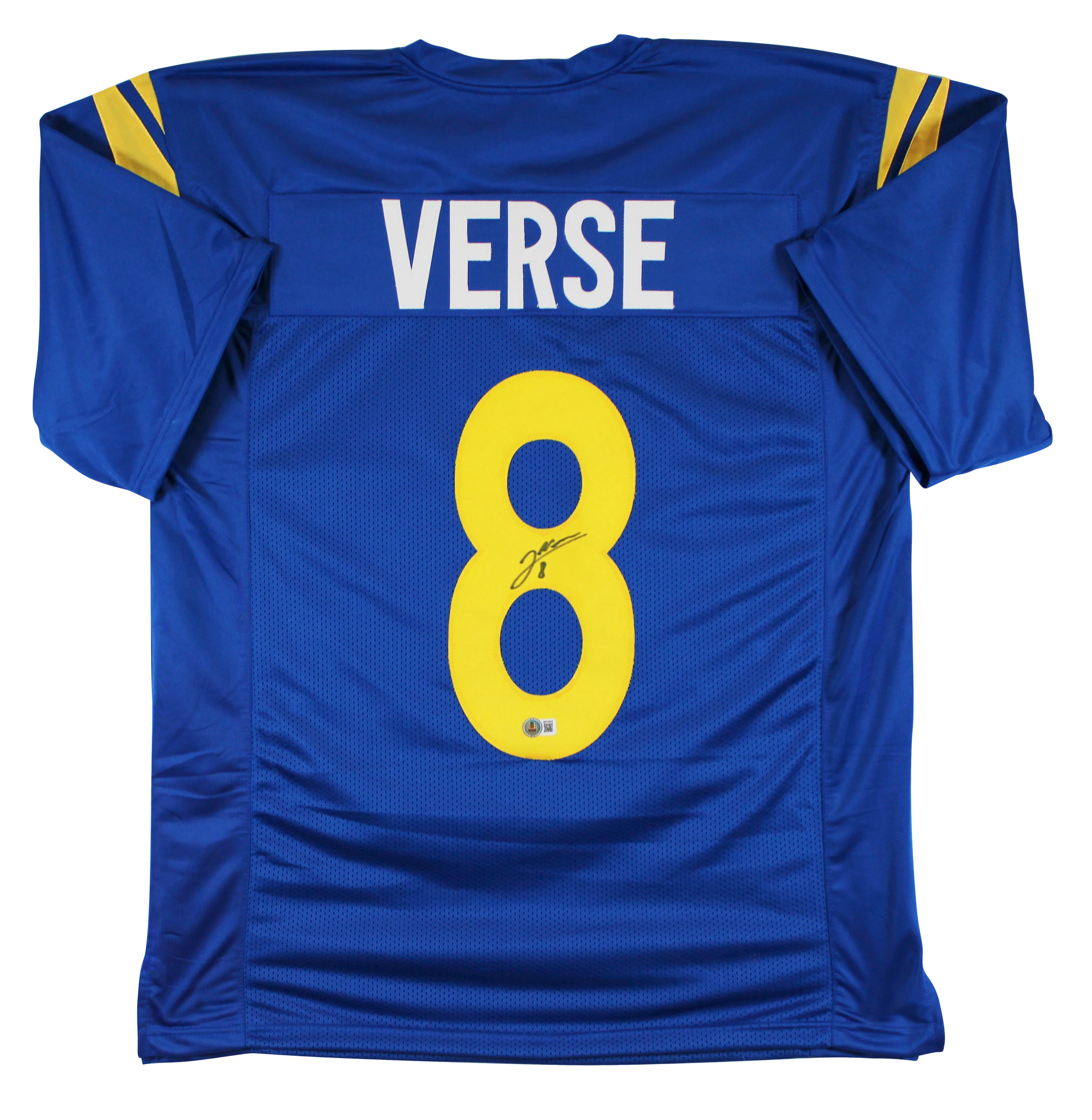 Jared Verse Authentic Signed Blue Pro Style Jersey Autographed BAS Witnessed 1 - Image 2