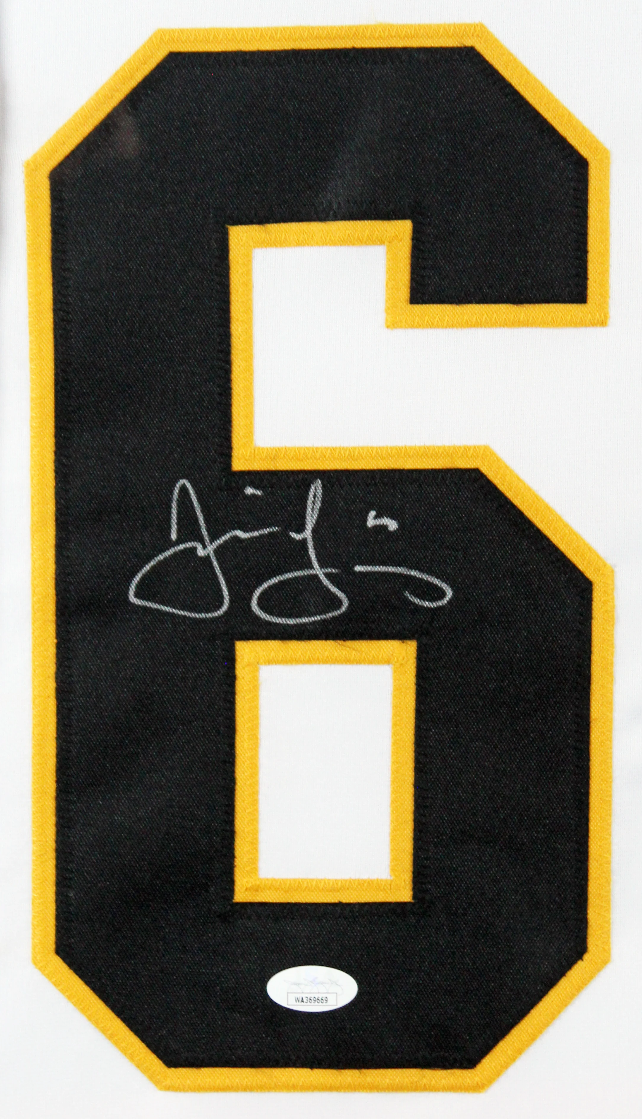 Jaromir Jagr Authentic Signed White Pro Style Framed Jersey Autographed JSA - Image 3