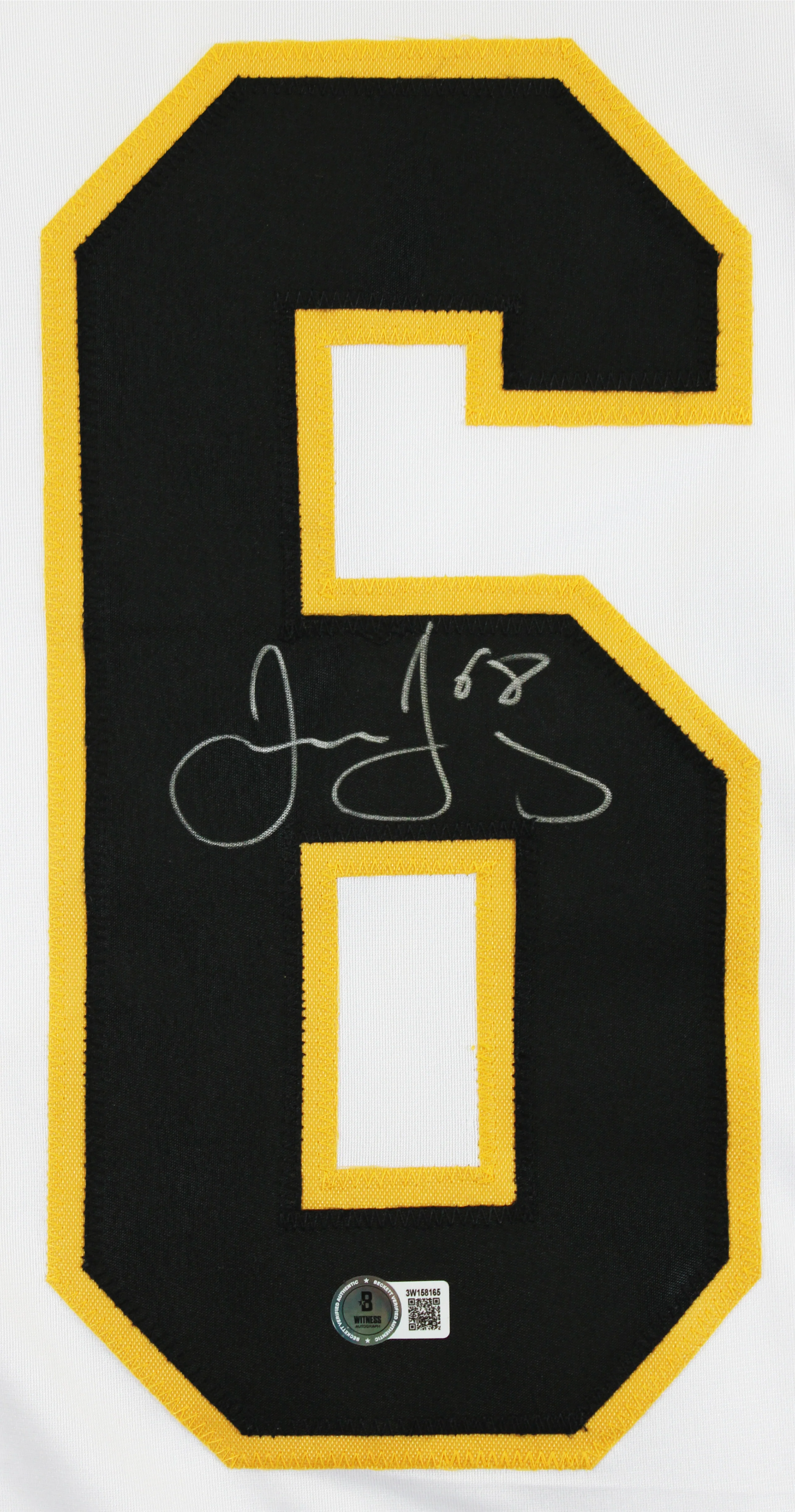 Jaromir Jagr Authentic Signed White Pro Style Framed Jersey BAS Witnessed - Image 3