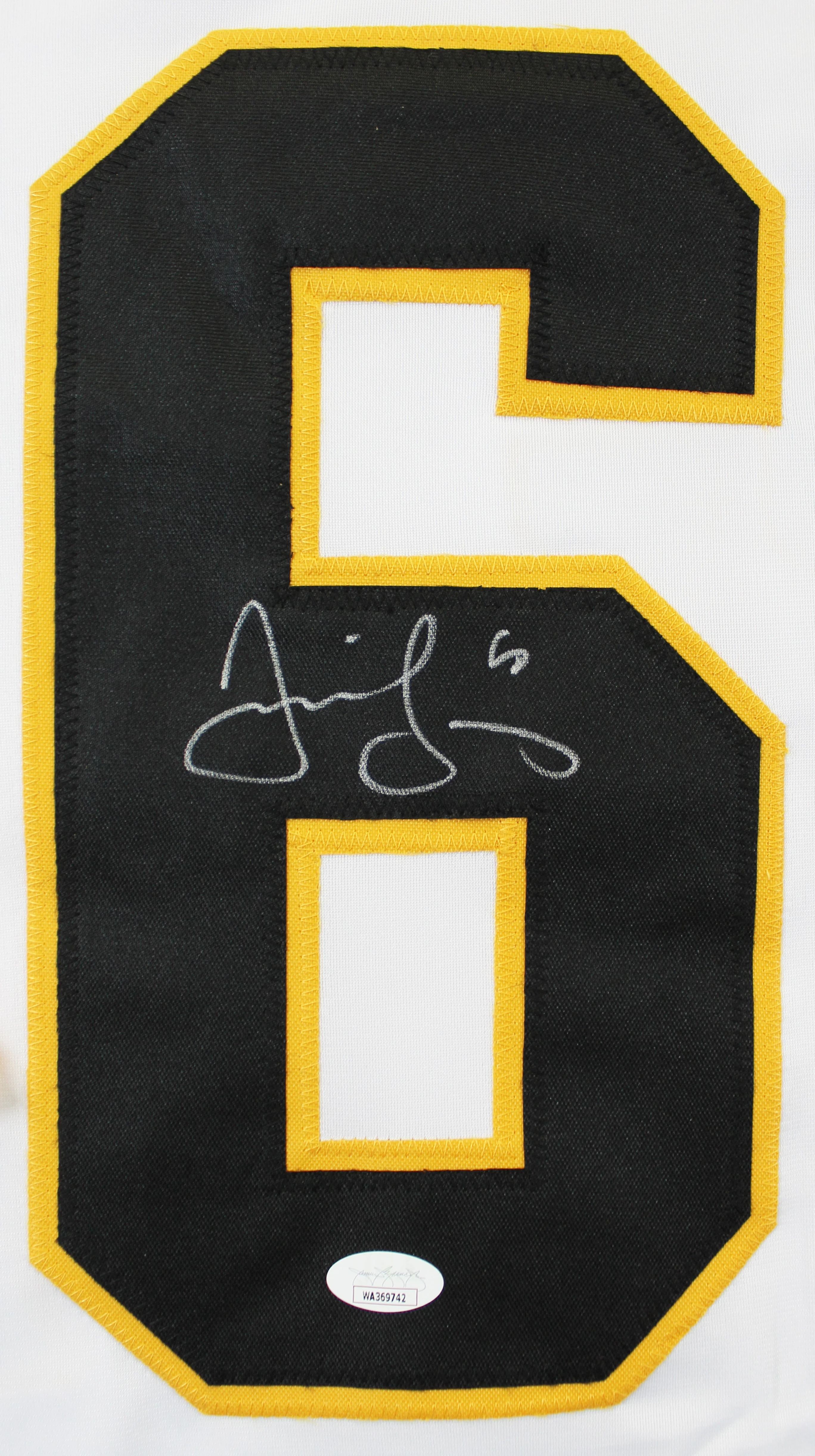 Jaromir Jagr Authentic Signed White Pro Style Jersey Autographed JSA - Image 3