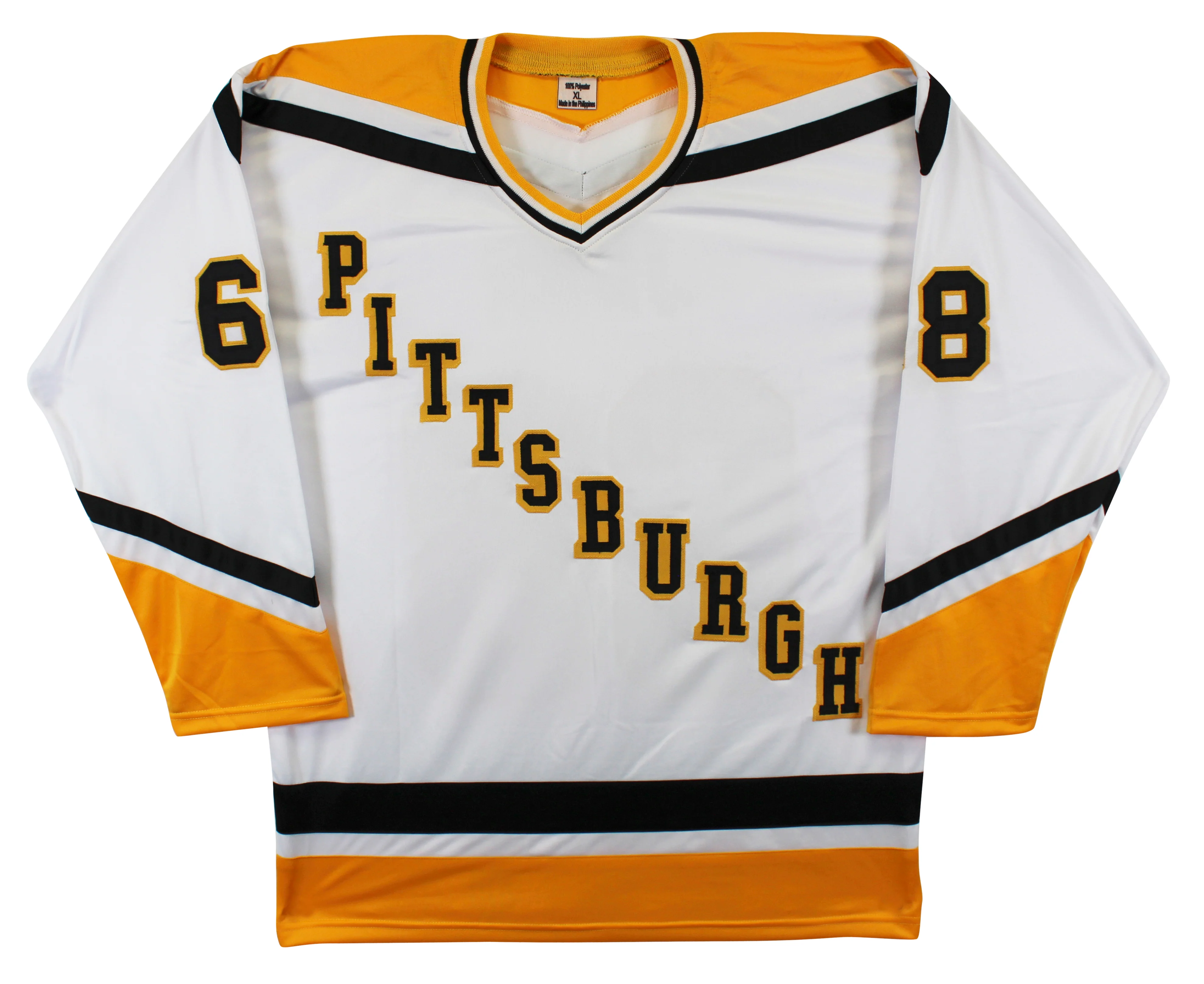Jaromir Jagr Authentic Signed White Pro Style Jersey Autographed JSA - Image 4