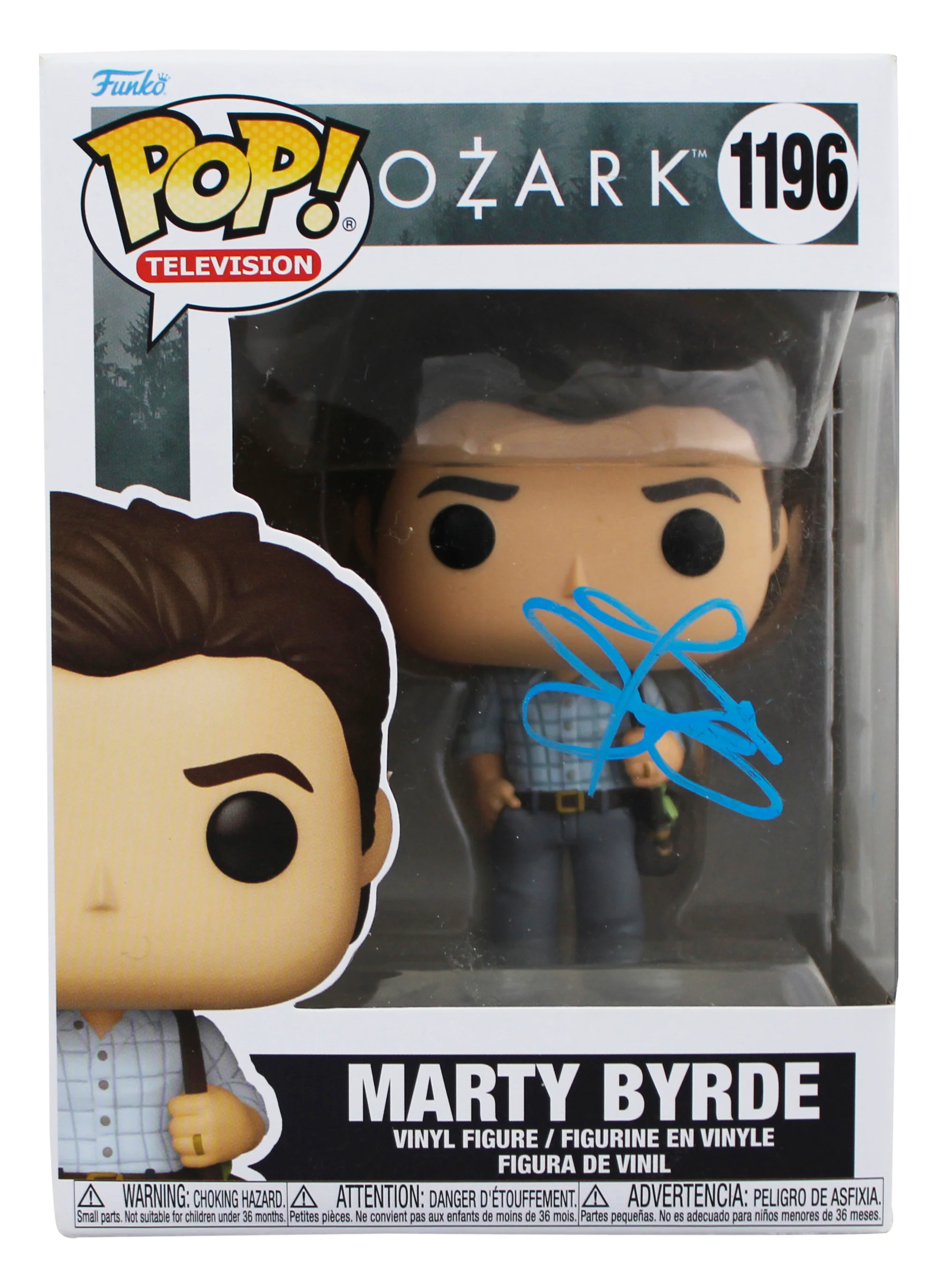 Jason Bateman Ozark Signed Marty Byrde #1196 Funko Pop Vinyl Figure JSA #AX81870 - Image 2