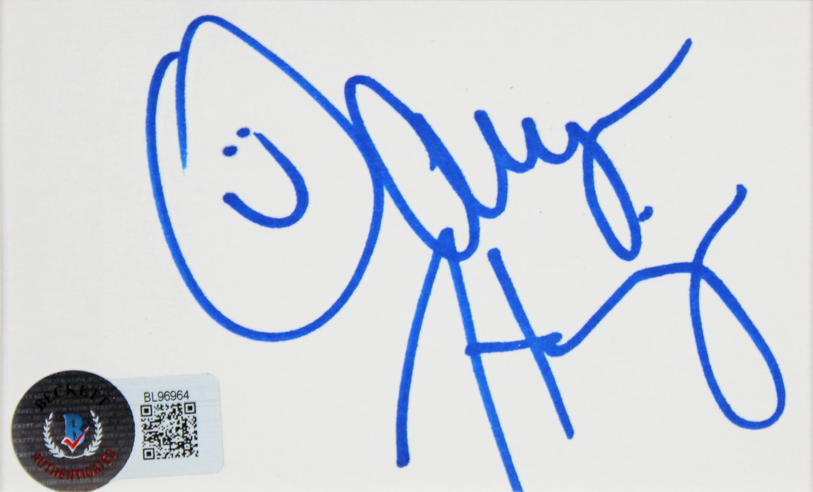 Jason Biggs & Alyson Hannigan American Pie Signed Index Card Framed Display BAS - Image 3