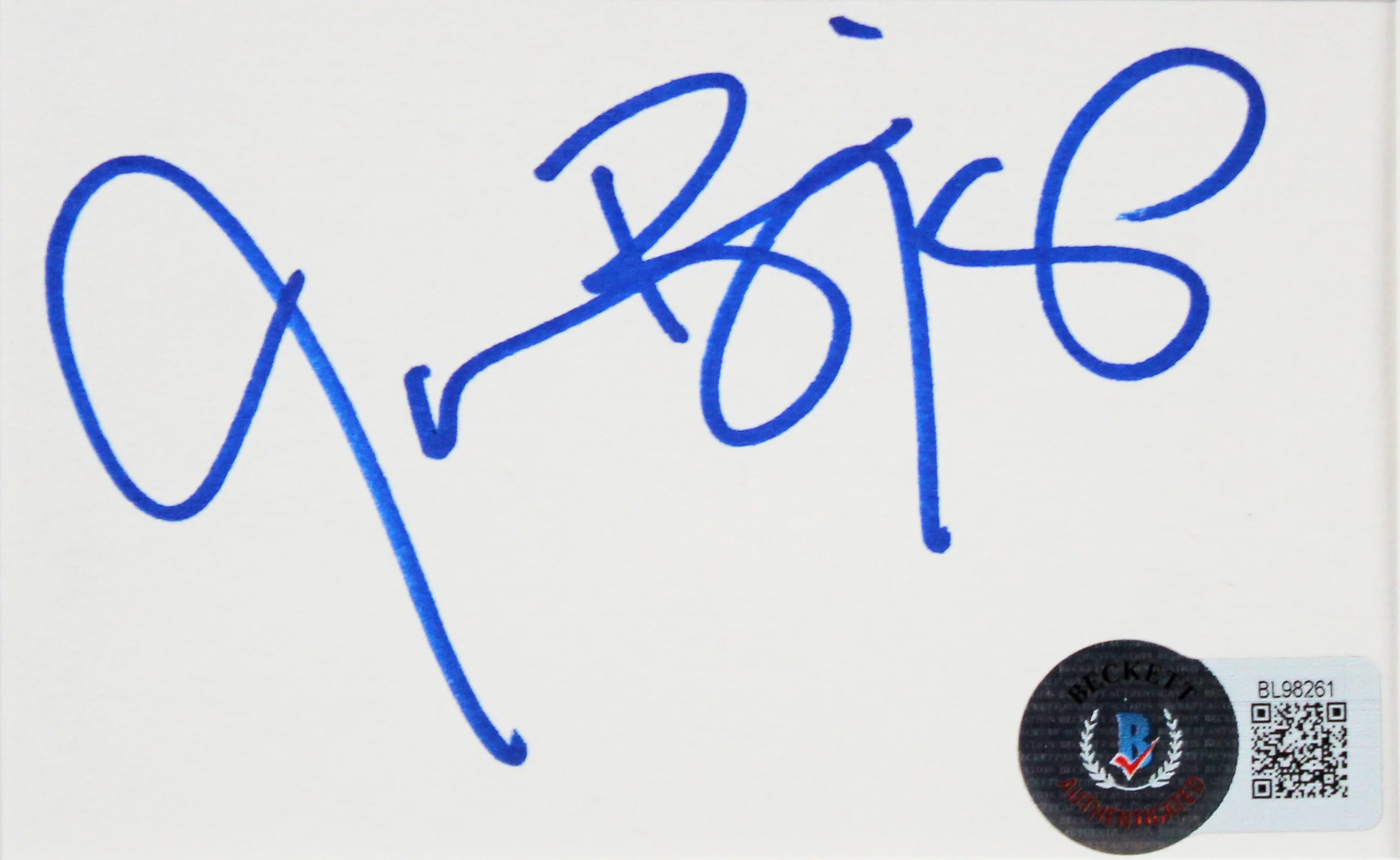 Jason Biggs & Alyson Hannigan American Pie Signed Index Card Framed Display BAS - Image 4
