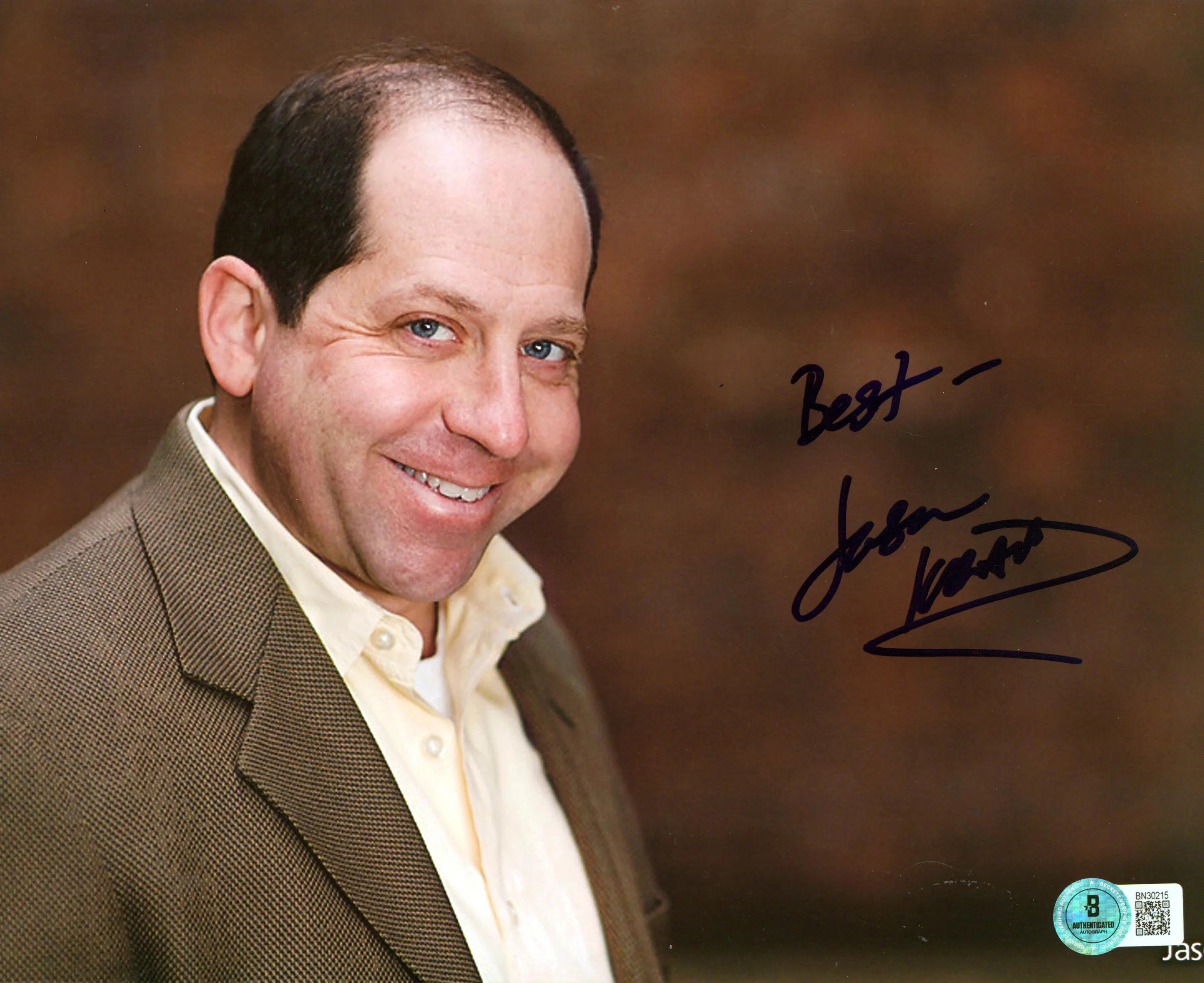 Jason Kravits The Practice "Best" Authentic Signed 8x10 Photo BAS #BN30215