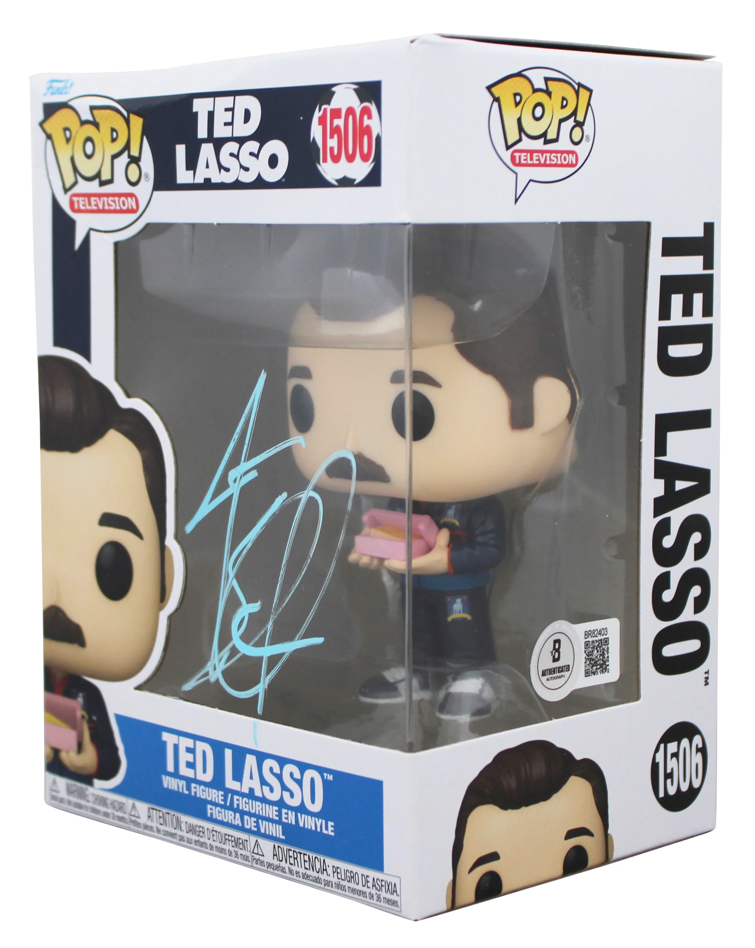 Jason Sudeikis Signed Ted Lasso #1506 Funko Pop Vinyl Figure BAS #BR82403 - Image 4