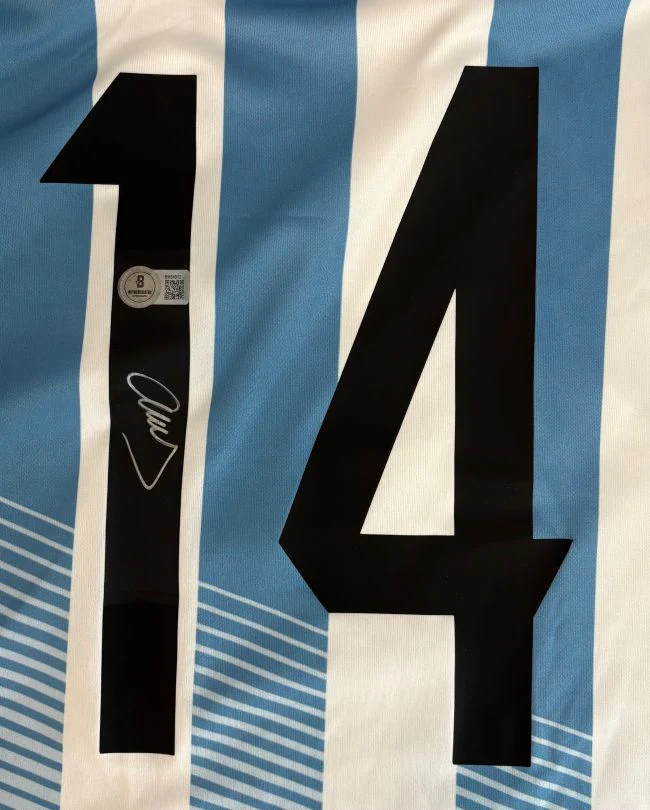 Javier Mascherano Signed Argentina Adidas Soccer Jersey BAS - Image 2
