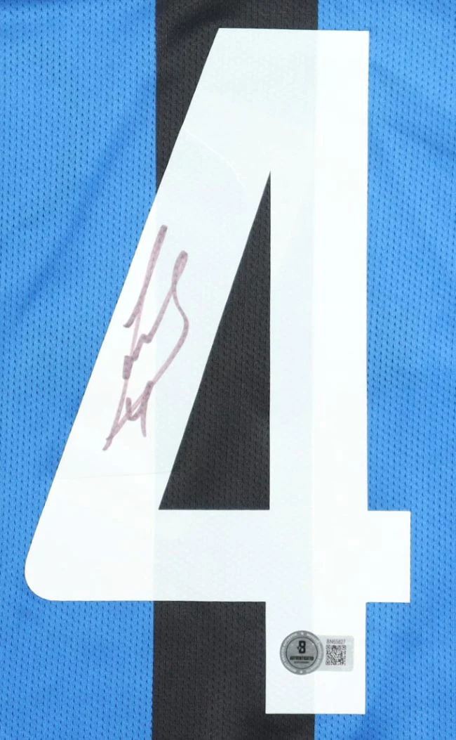 Javier Zanetti Signed Inter Milan Blue Nike Soccer Jersey BAS - Image 2
