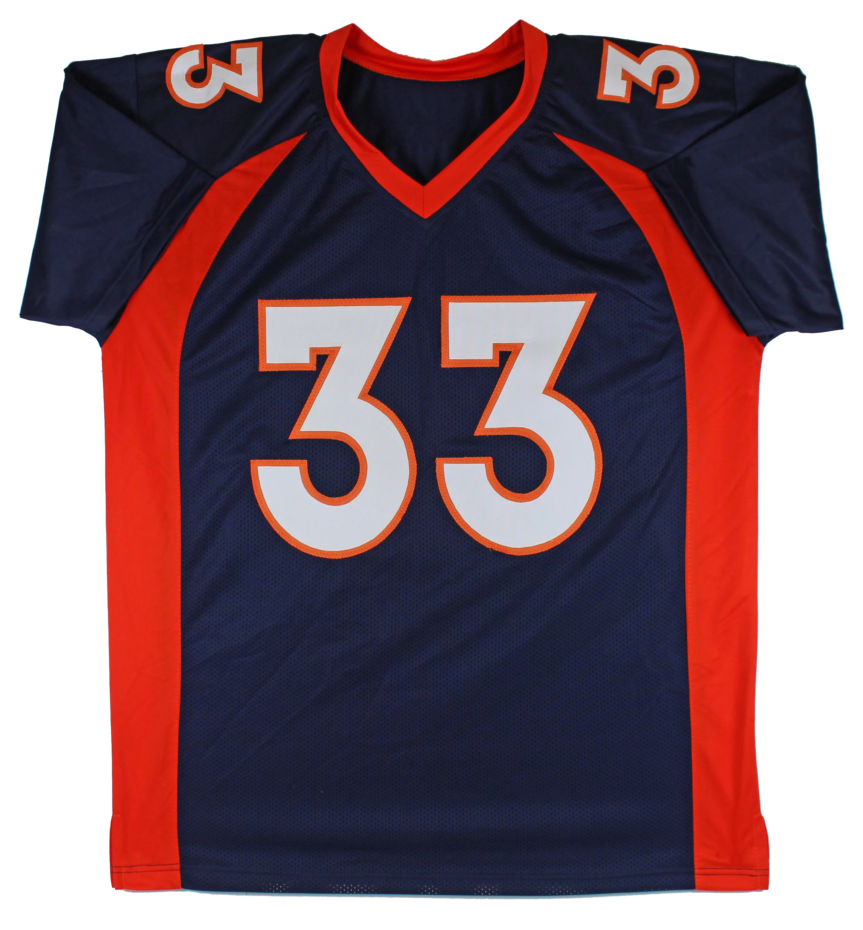Javonte Williams Authentic Signed Navy Blue Pro Style Jersey Autographed BAS Wit - Image 4