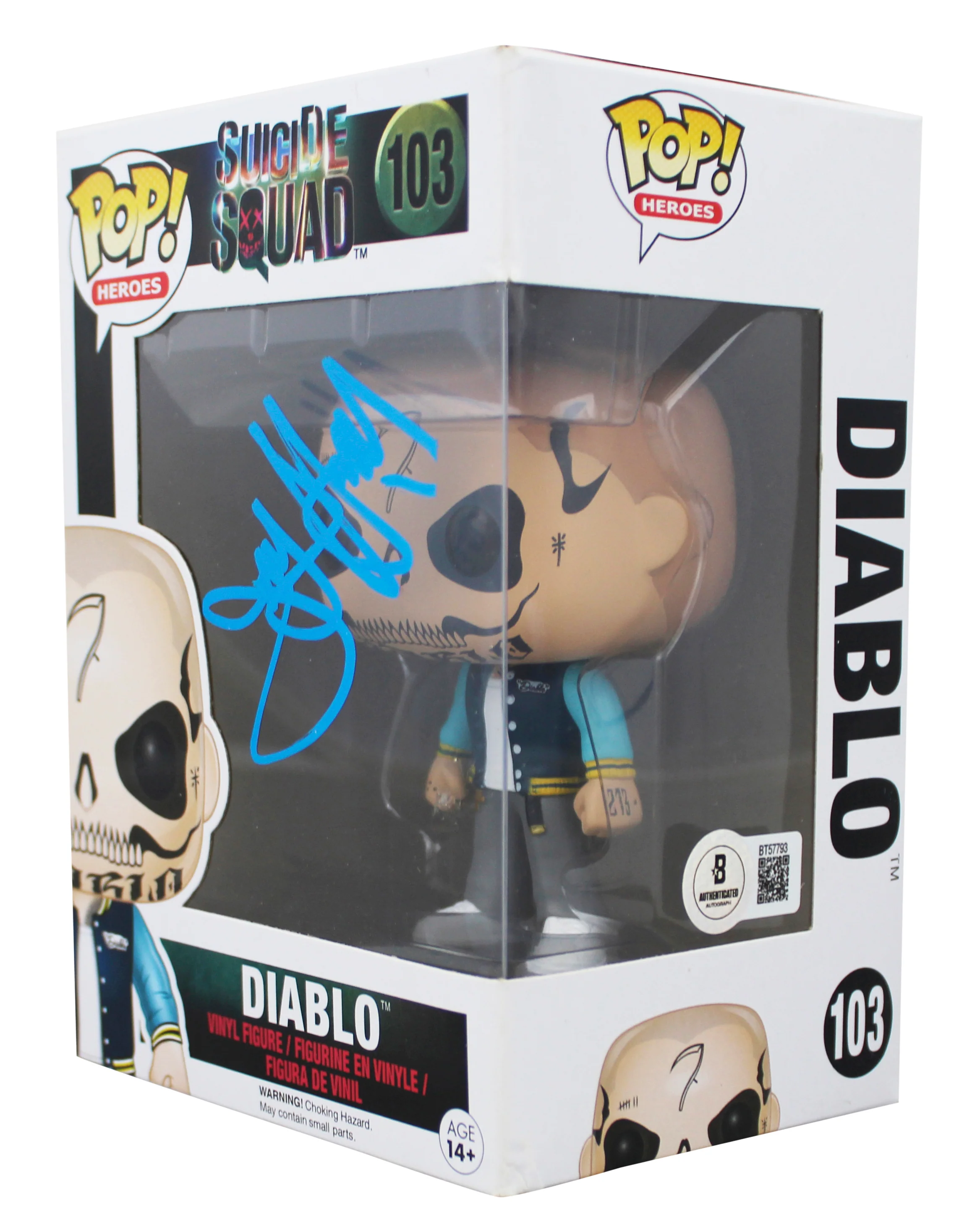 Jay Hernandez Suicide Squad Signed Diablo #103 Funko Pop Figure BAS #BT57793 - Image 3