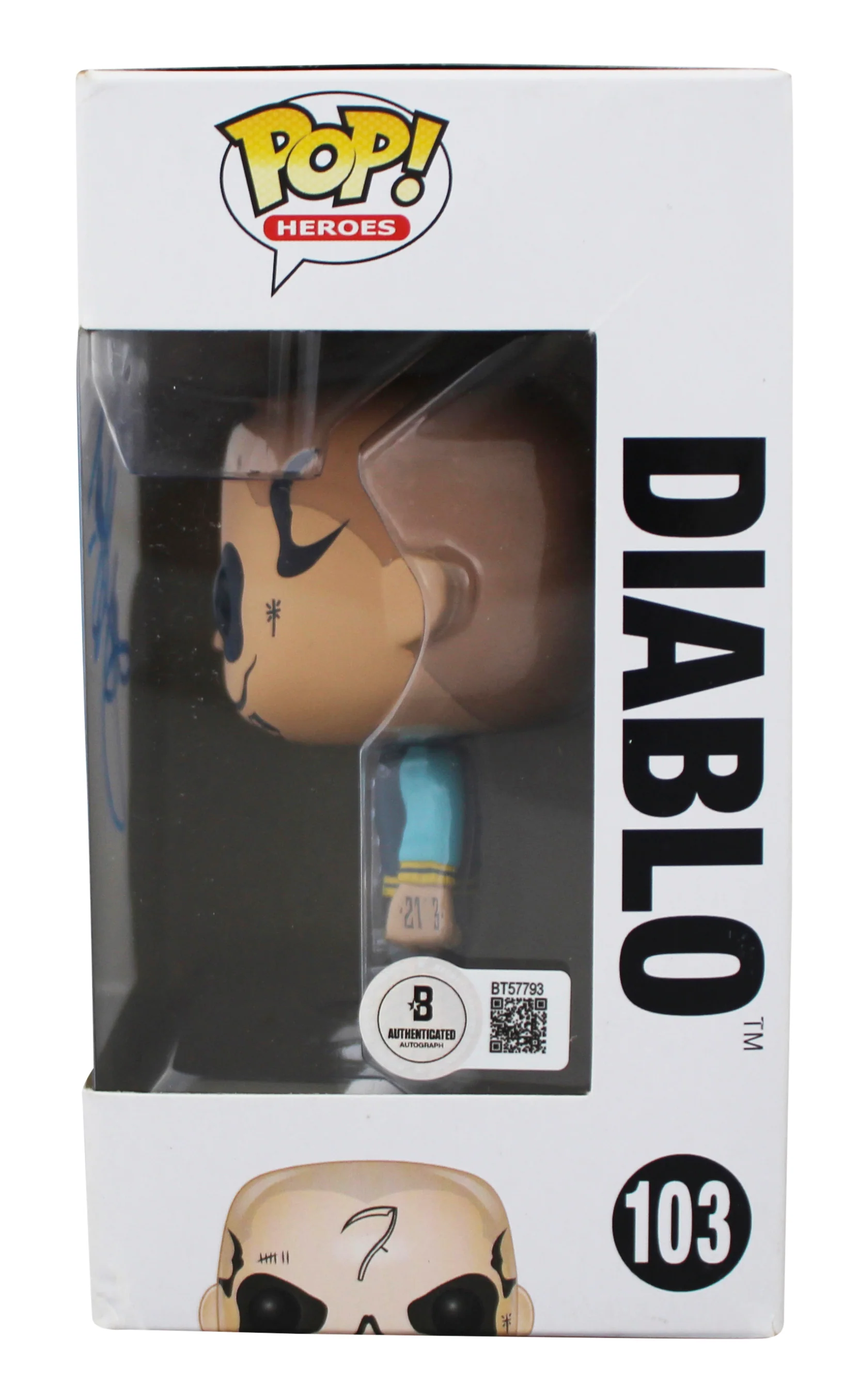 Jay Hernandez Suicide Squad Signed Diablo #103 Funko Pop Figure BAS #BT57793 - Image 4