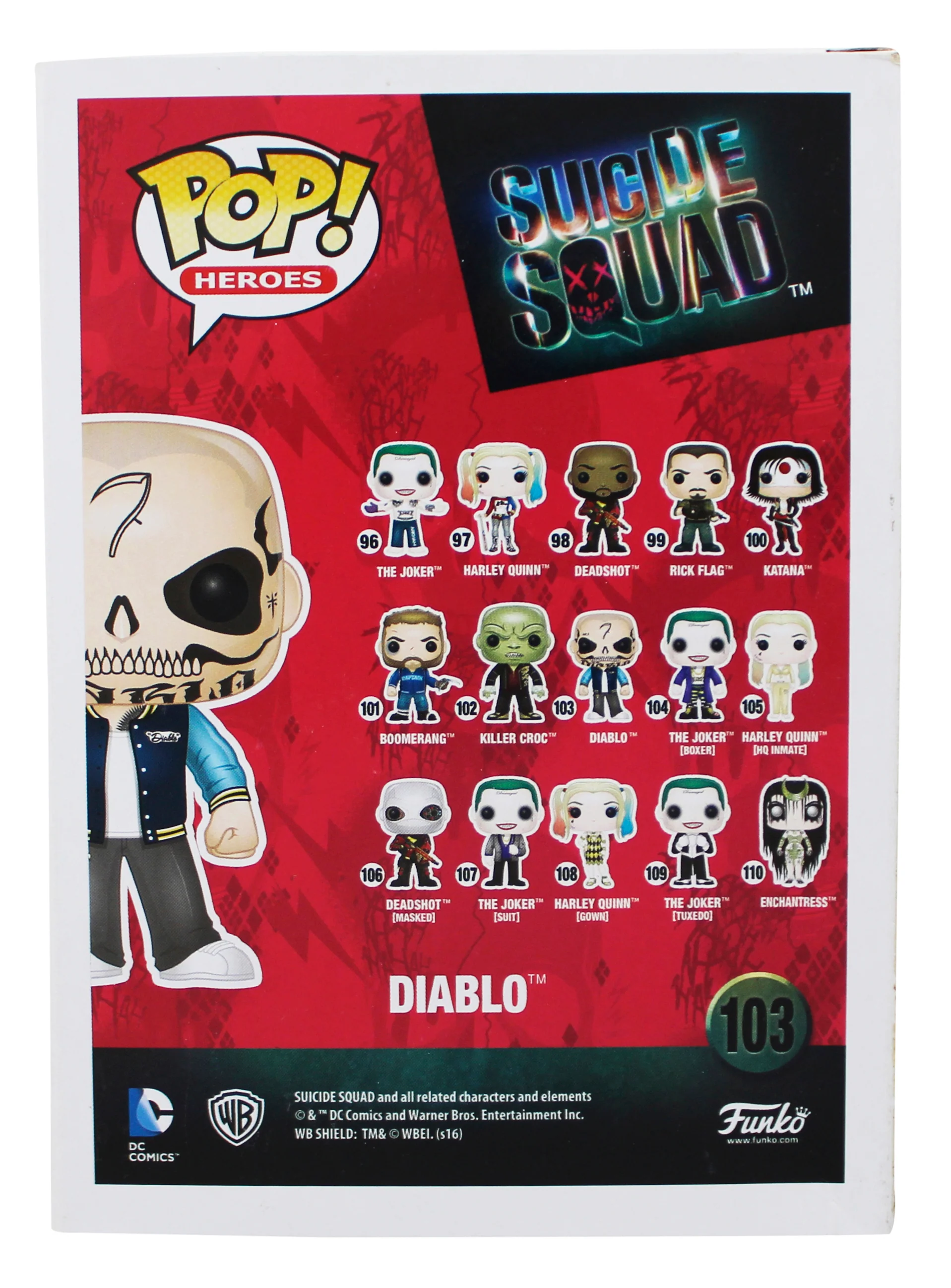 Jay Hernandez Suicide Squad Signed Diablo #103 Funko Pop Figure BAS #BT57793 - Image 5