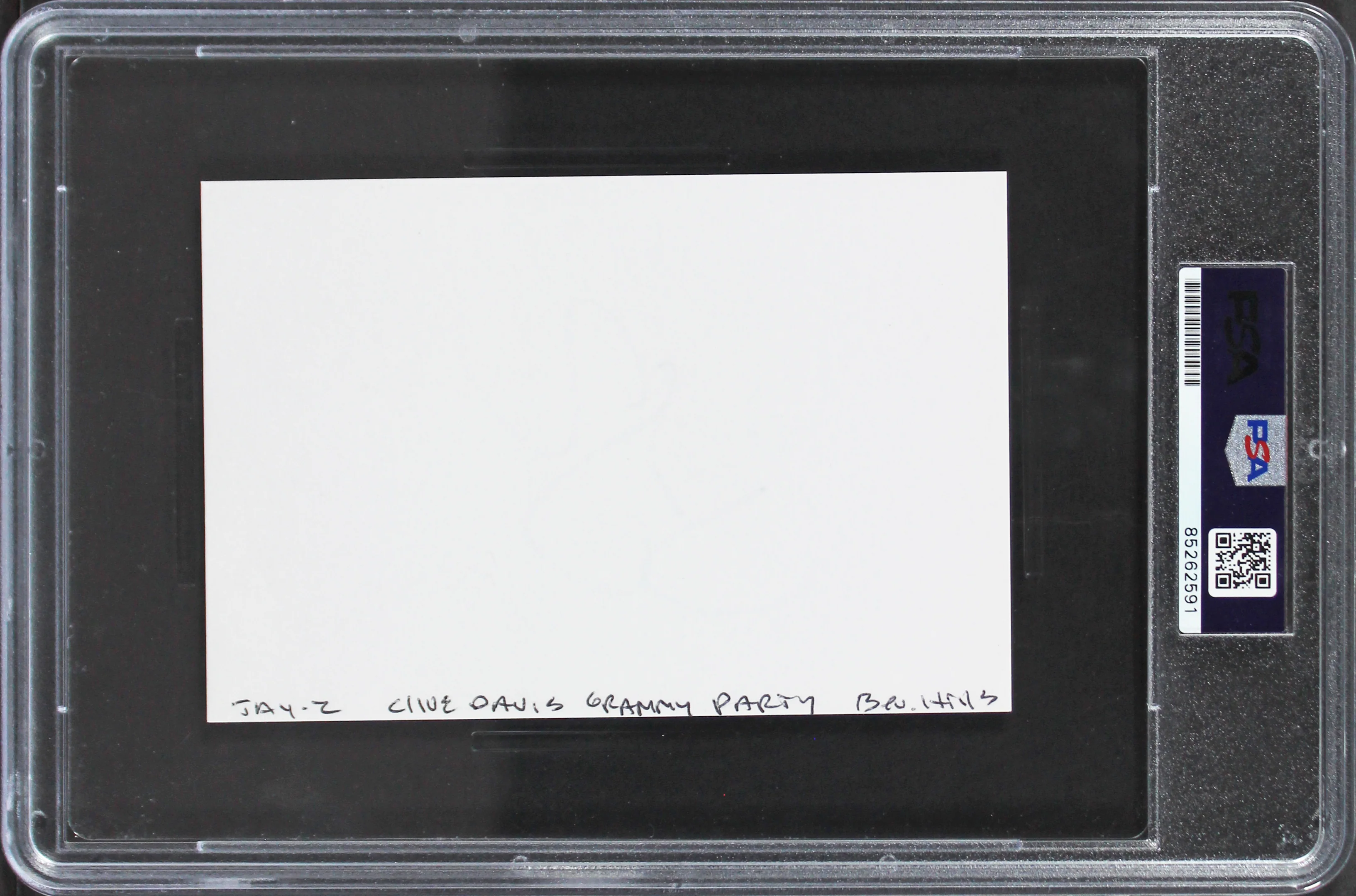 Jay-Z Authentic Signed 4x6 Index Card Autographed PSA/DNA Slabbed - Image 3