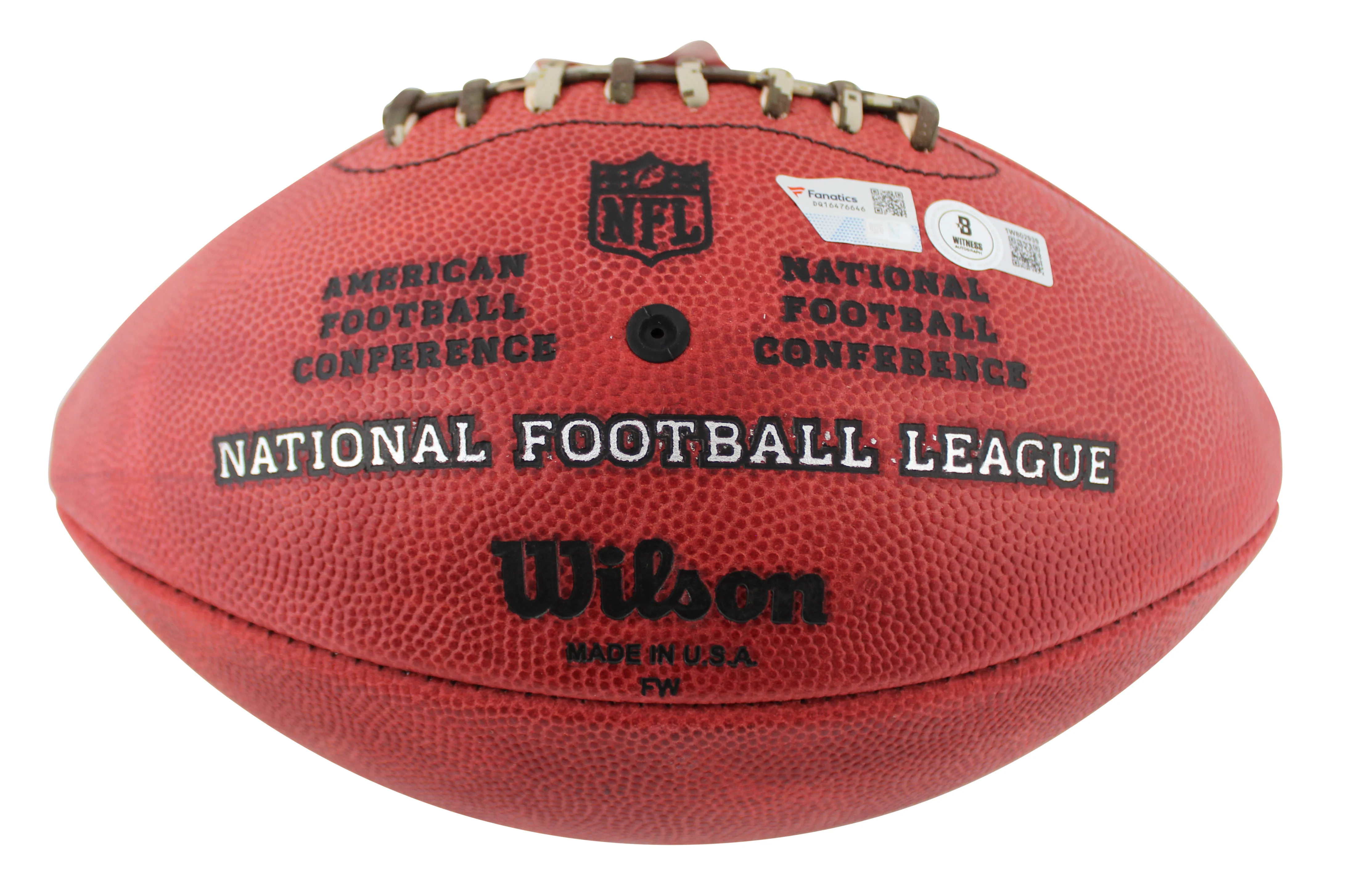 Jaylen Waddle & Tyreek Hill Signed Wilson "Duke" Showcase Nfl Football BAS Wit - Image 5
