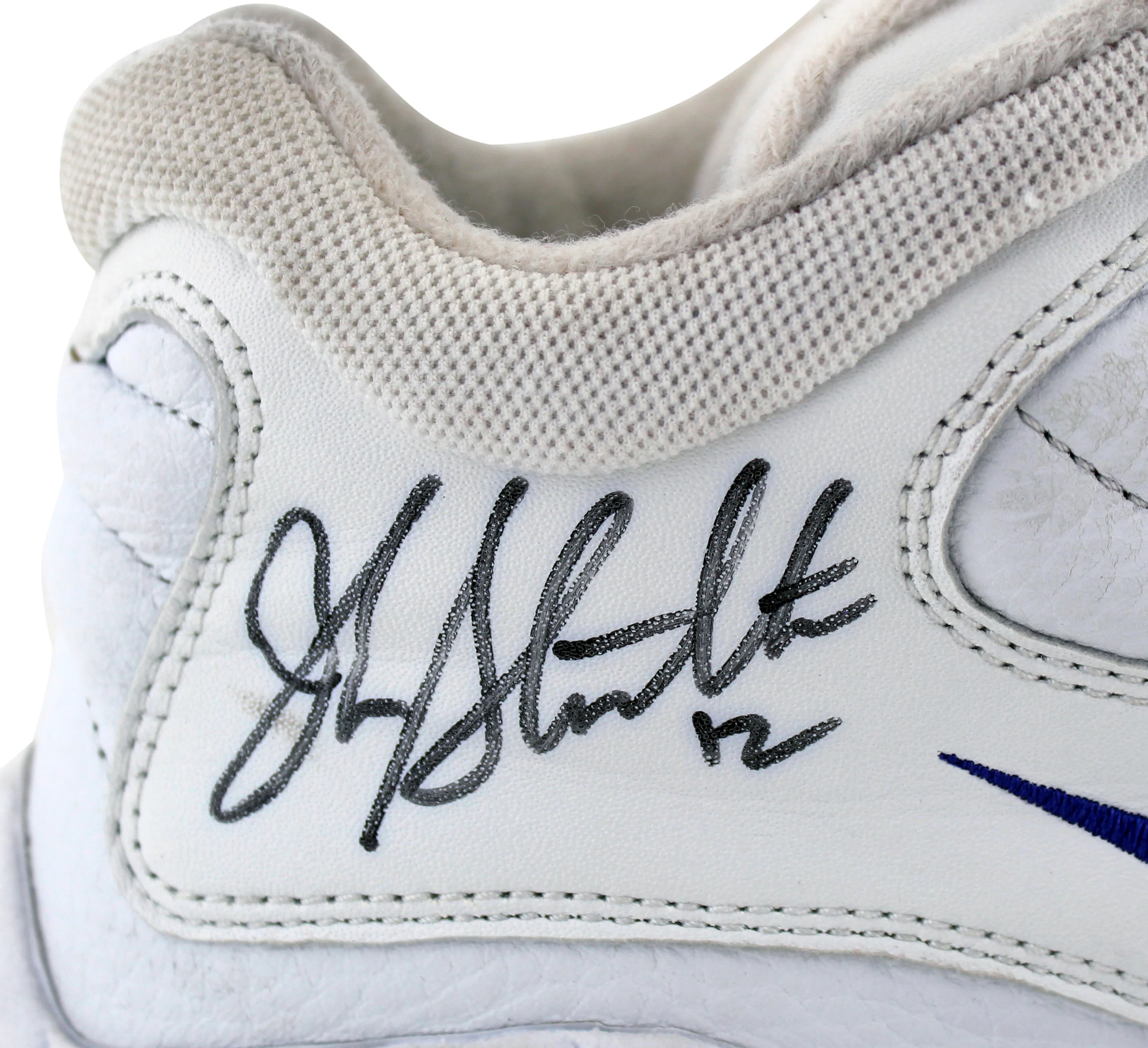 Jazz John Stockton Authentic Signed Game Used Nike Size 12.5 Shoes BAS #AA03719 - Image 6