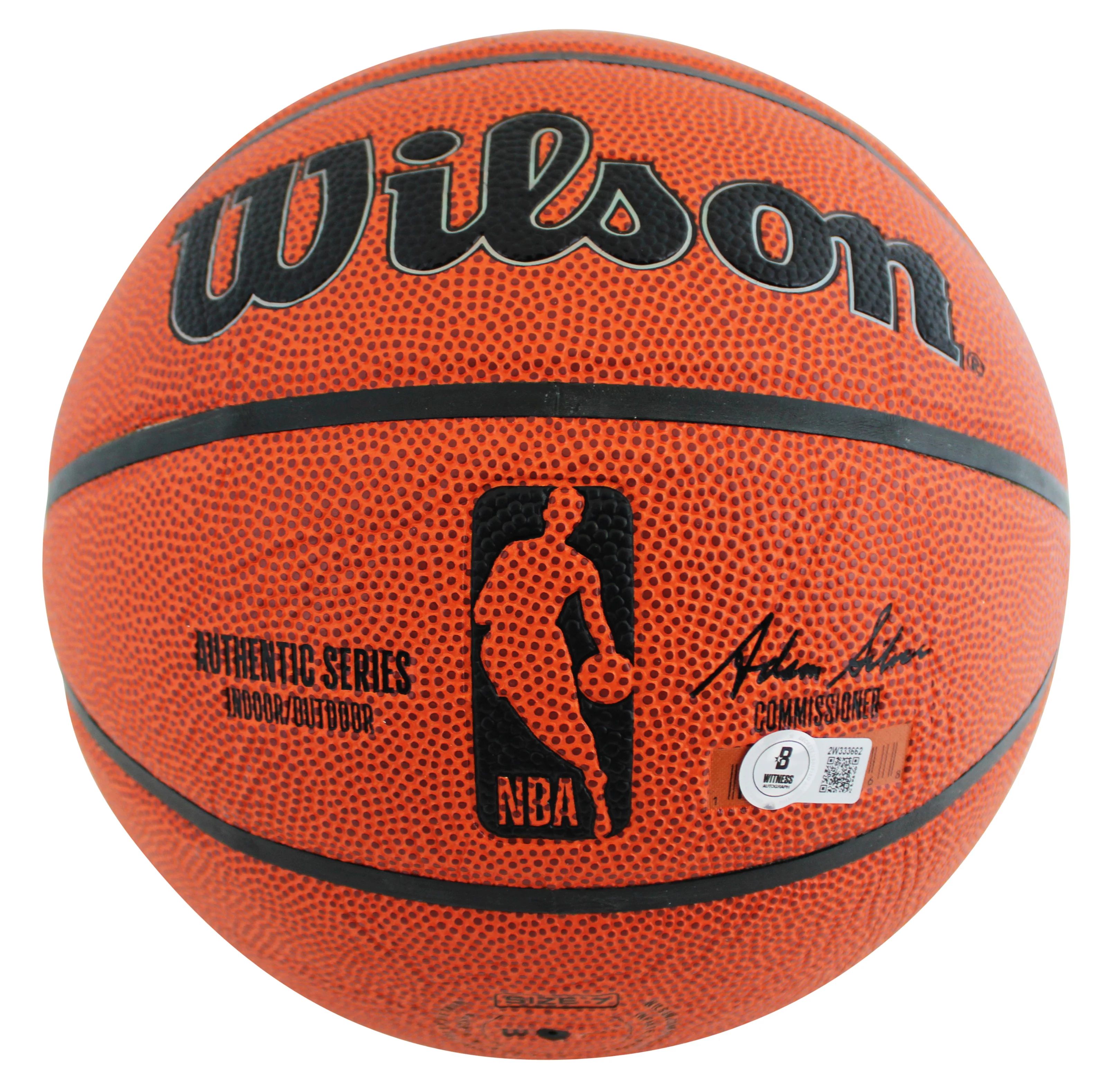 Jazz John Stockton & Karl Malone Signed Wilson Basketball w/ Case BAS Witnessed - Image 6