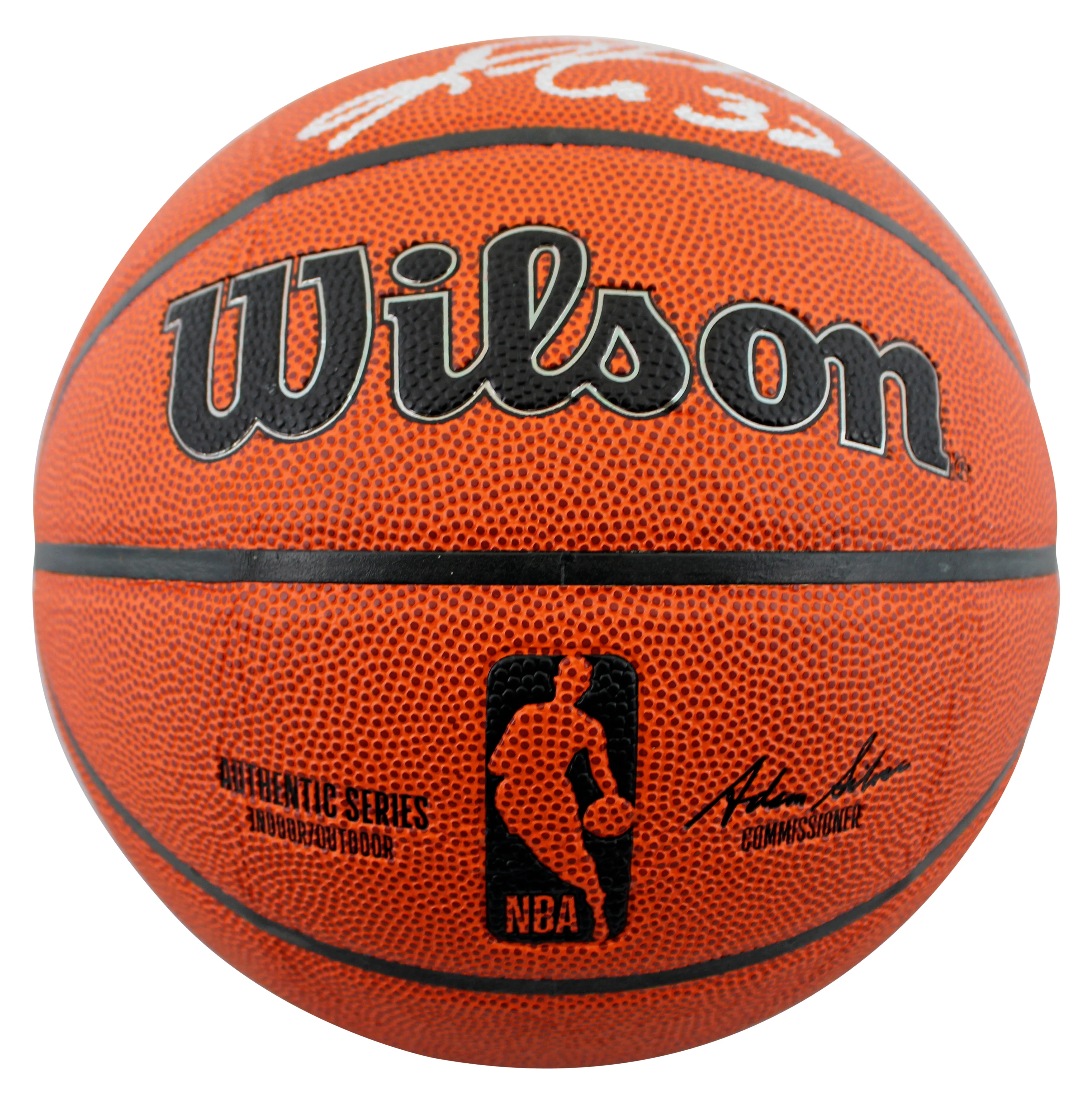 Jazz Karl Malone Authentic Signed Wilson Basketball Autographed BAS Witnessed - Image 3