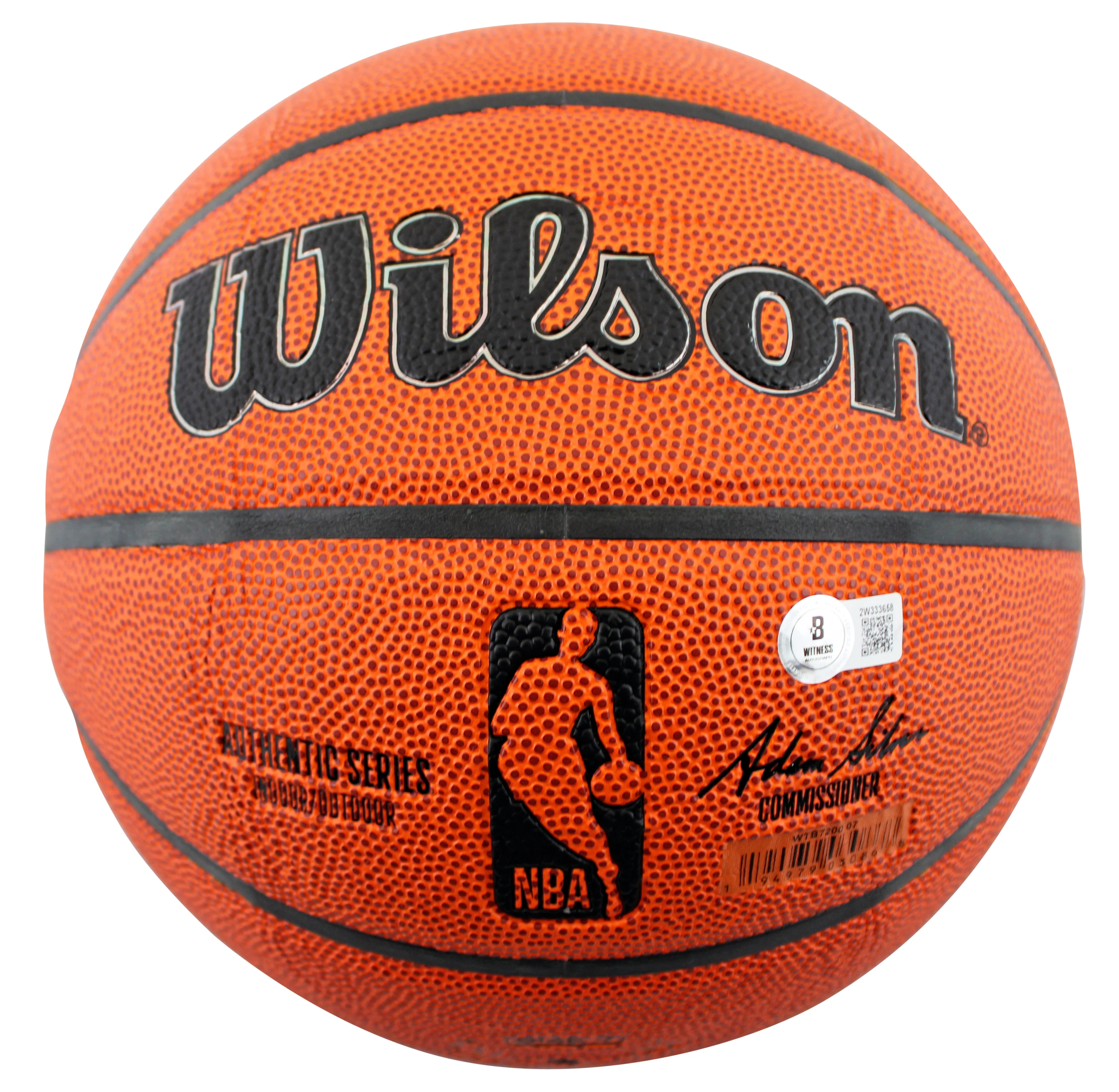 Jazz Karl Malone Authentic Signed Wilson Basketball Autographed BAS Witnessed - Image 4