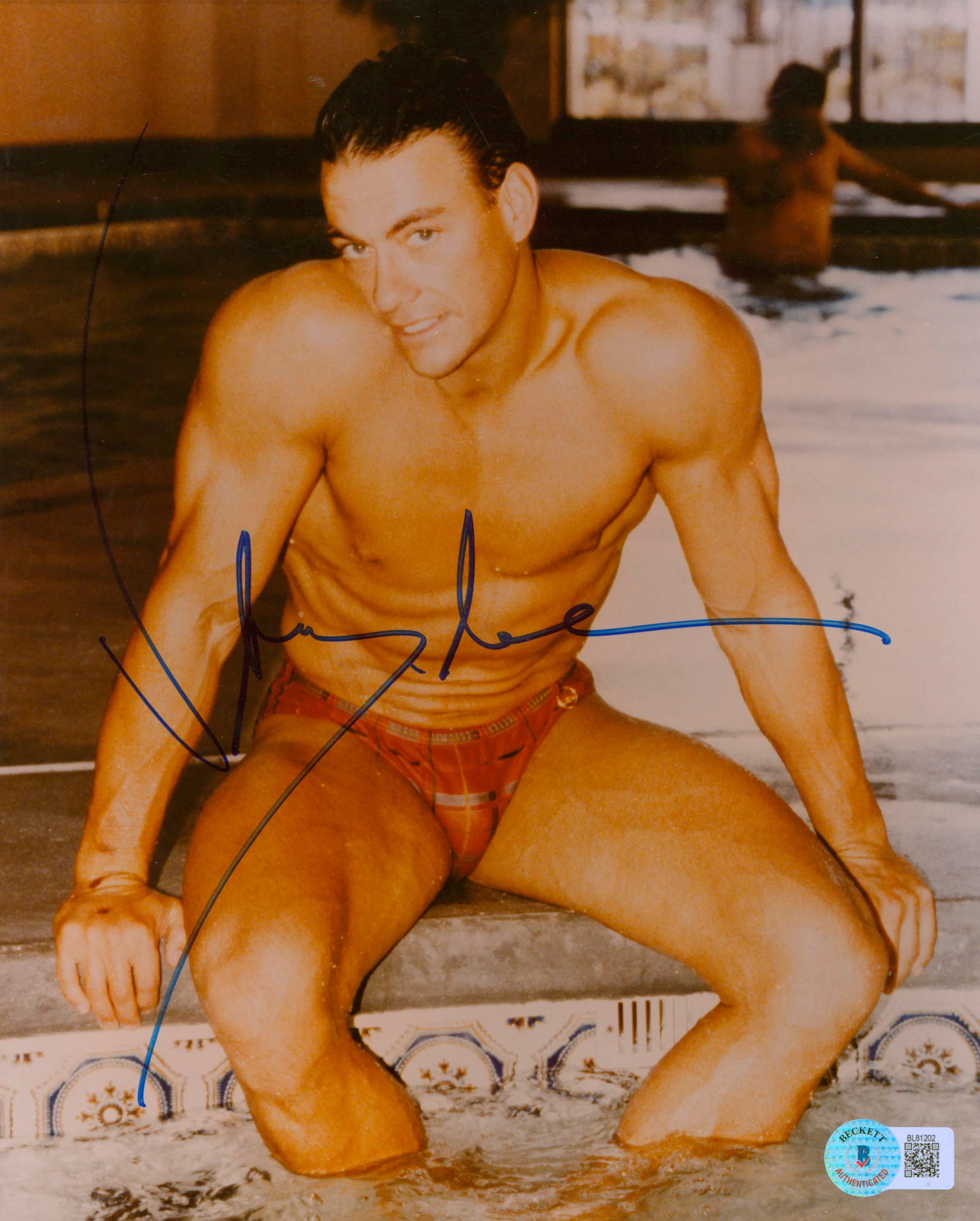 Jean-Claude Van Damme Bloodsport Authentic Signed 8x10 Photo BAS #BL81202 - Image 2