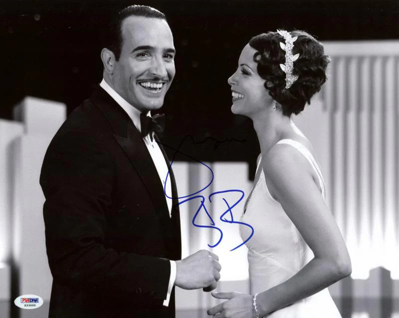 Jean Dujardin & Berenice Bejo The Artist Signed 11X14 Photo PSA/DNA #S33695