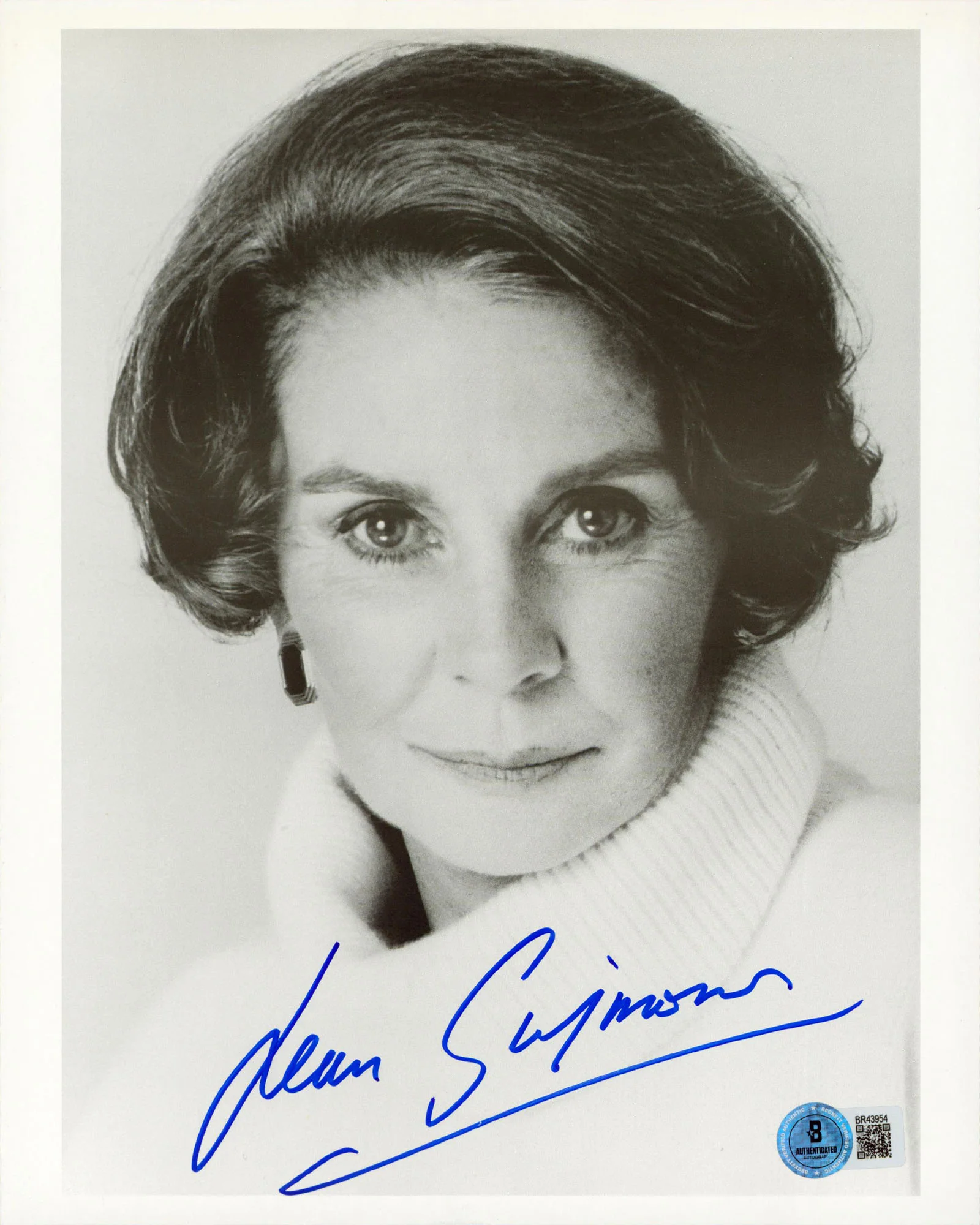 Jean Simmons Spartacus Authentic Signed 8x10 Vertical Photo BAS #BR43954 - Image 2