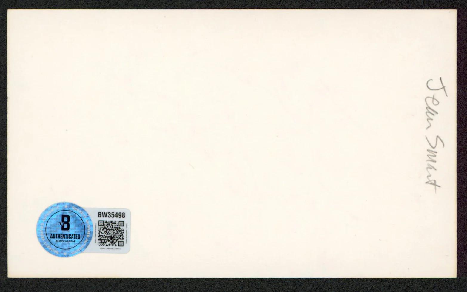 Jean Smart Watchmen Authentic Signed 3x5 Index Card Autographed BAS #BW35498 - Image 3