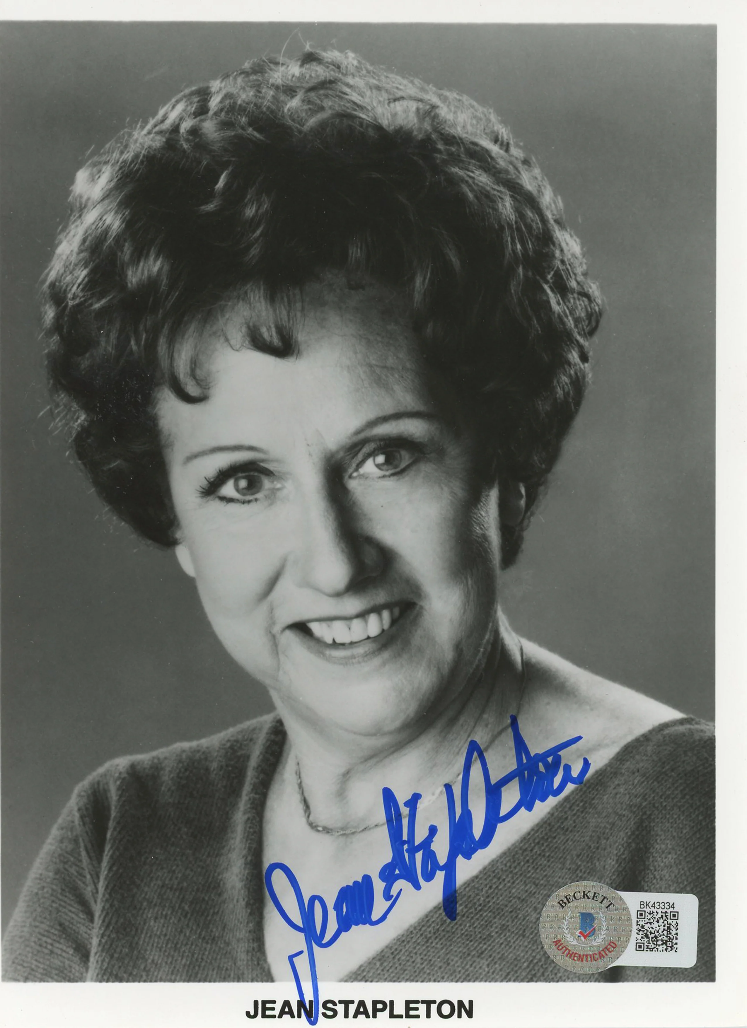 Jean Stapleton All In The Family Authentic Signed 5x7 Photo BAS #BK43334