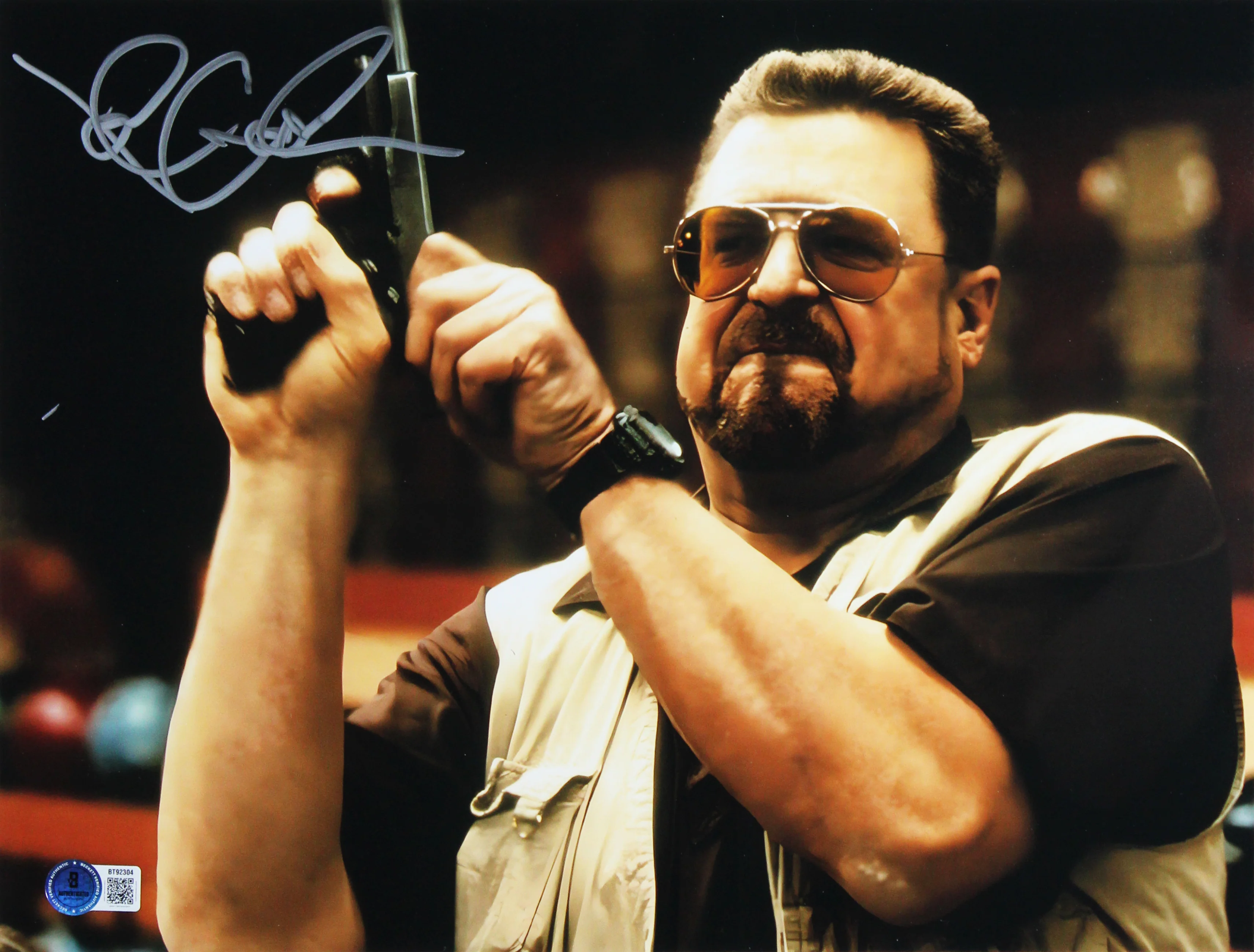Jeff Bridges & John Goodman Big Lebowski Signed 11x14 Photo Framed Display BAS - Image 4