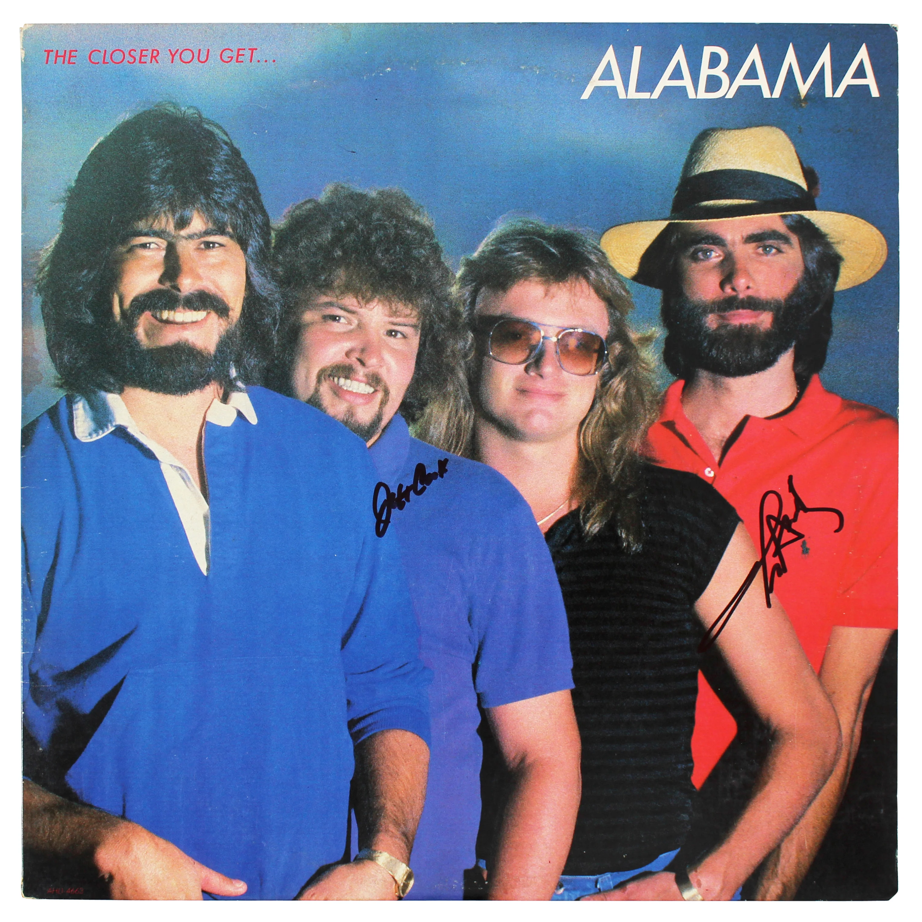 Jeff Cook and Teddy Gentry Alabama Signed Album Cover Autographed BAS #BH027682 - Image 2