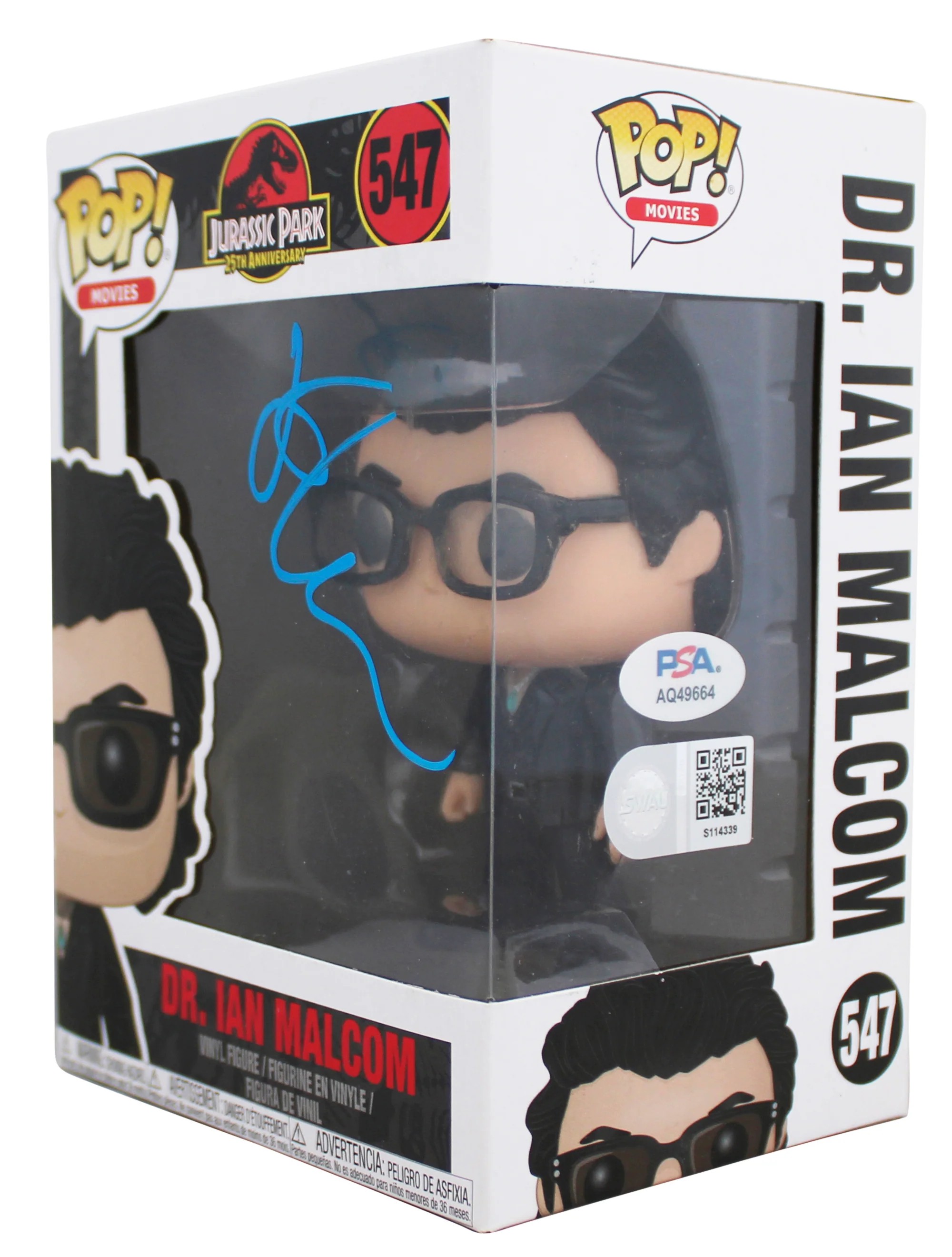 Jeff Goldblum Jurassic World Signed #547 Funko Pop Vinyl Figure PSA/DNA #AQ49664 - Image 3