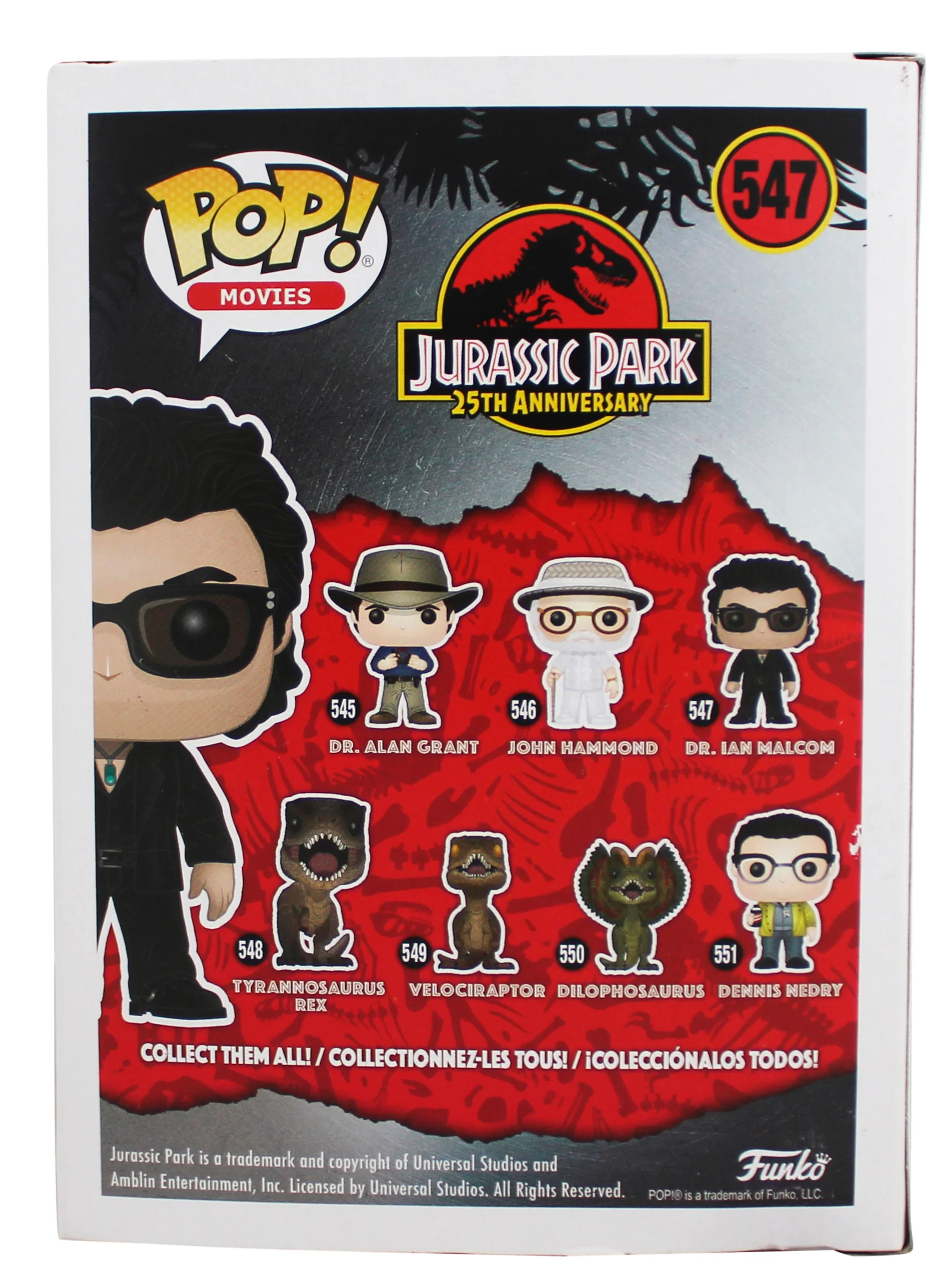 Jeff Goldblum Jurassic World Signed #547 Funko Pop Vinyl Figure PSA/DNA #AQ49664 - Image 5