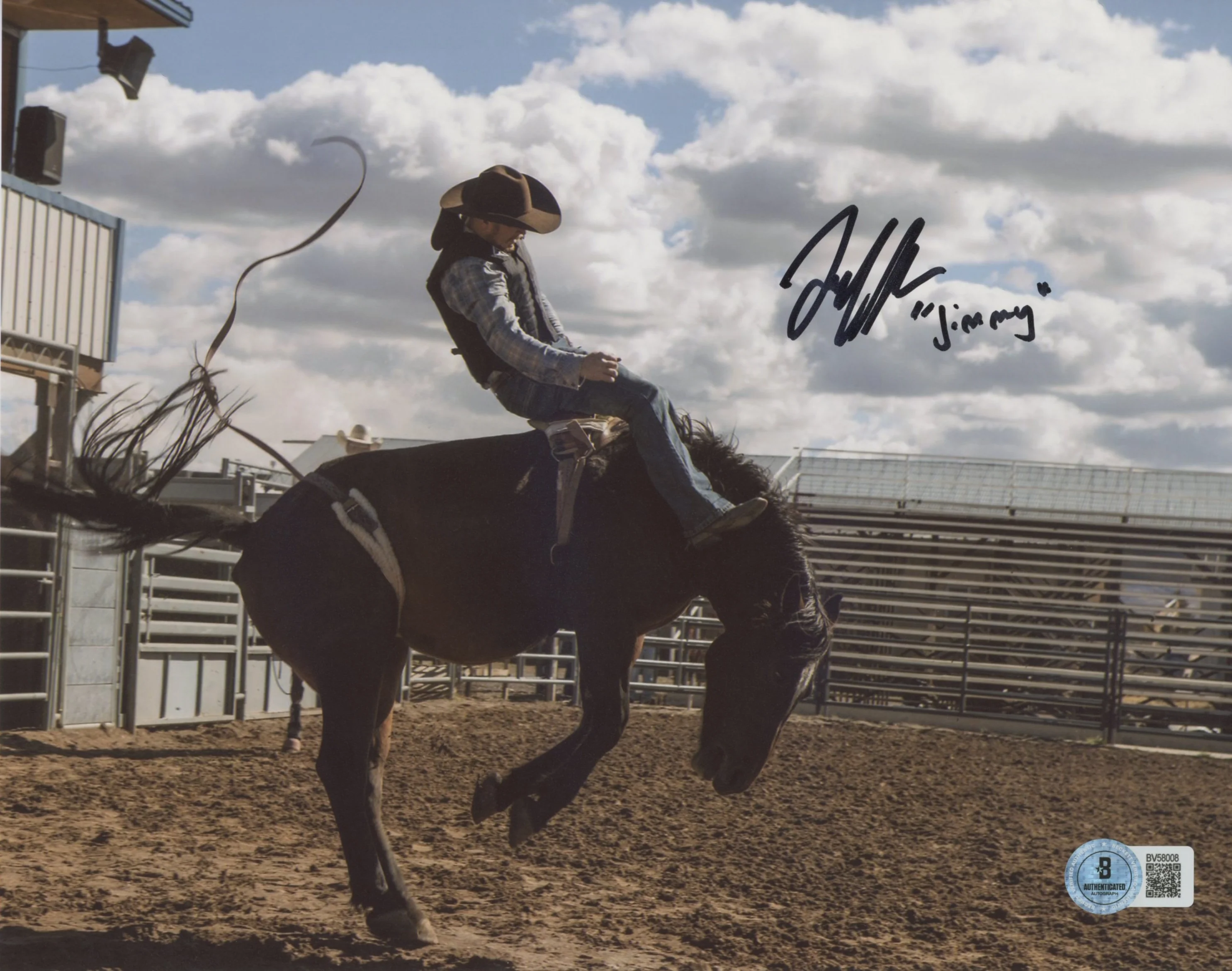 Jefferson White Yellowstone "Jimmy" Authentic Signed 8x10 Photo BAS #BV58008 - Image 2