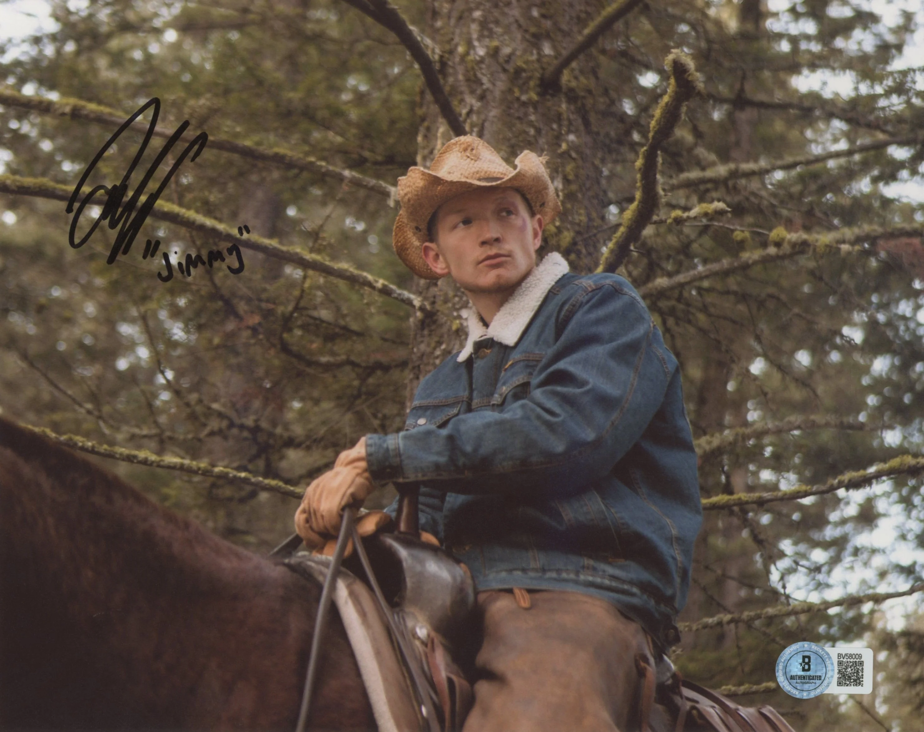 Jefferson White Yellowstone "Jimmy" Authentic Signed 8x10 Photo BAS #BV58009 - Image 2