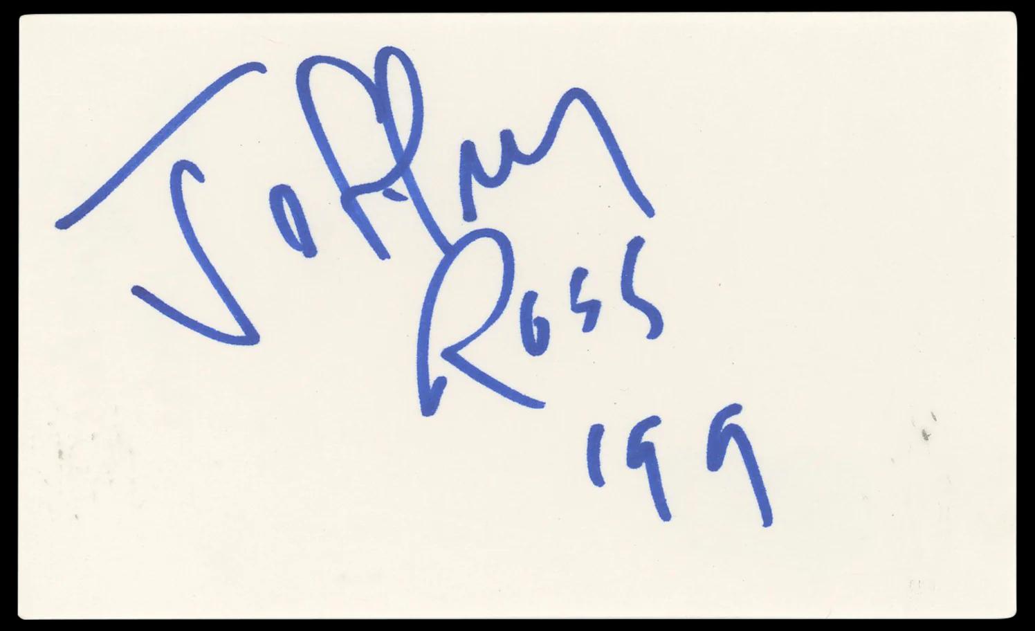 Jeffrey Ross Comedian Authentic Signed 3x5 Index Card Autographed BAS #BP50600 - Image 2