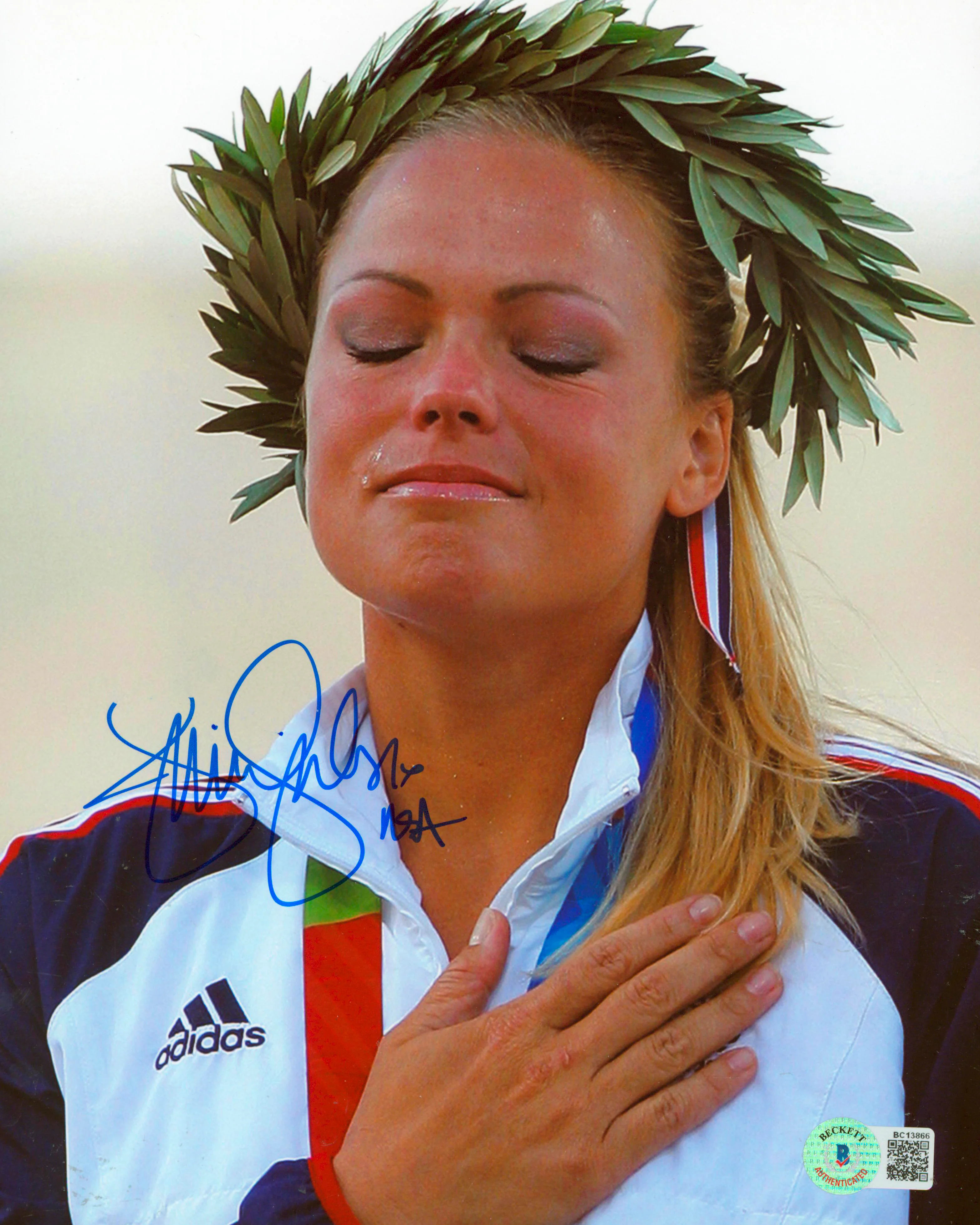 Jennie Finch Summer Olympics "USA" Authentic Signed 8x10 Photo BAS #BC13866 - Image 2
