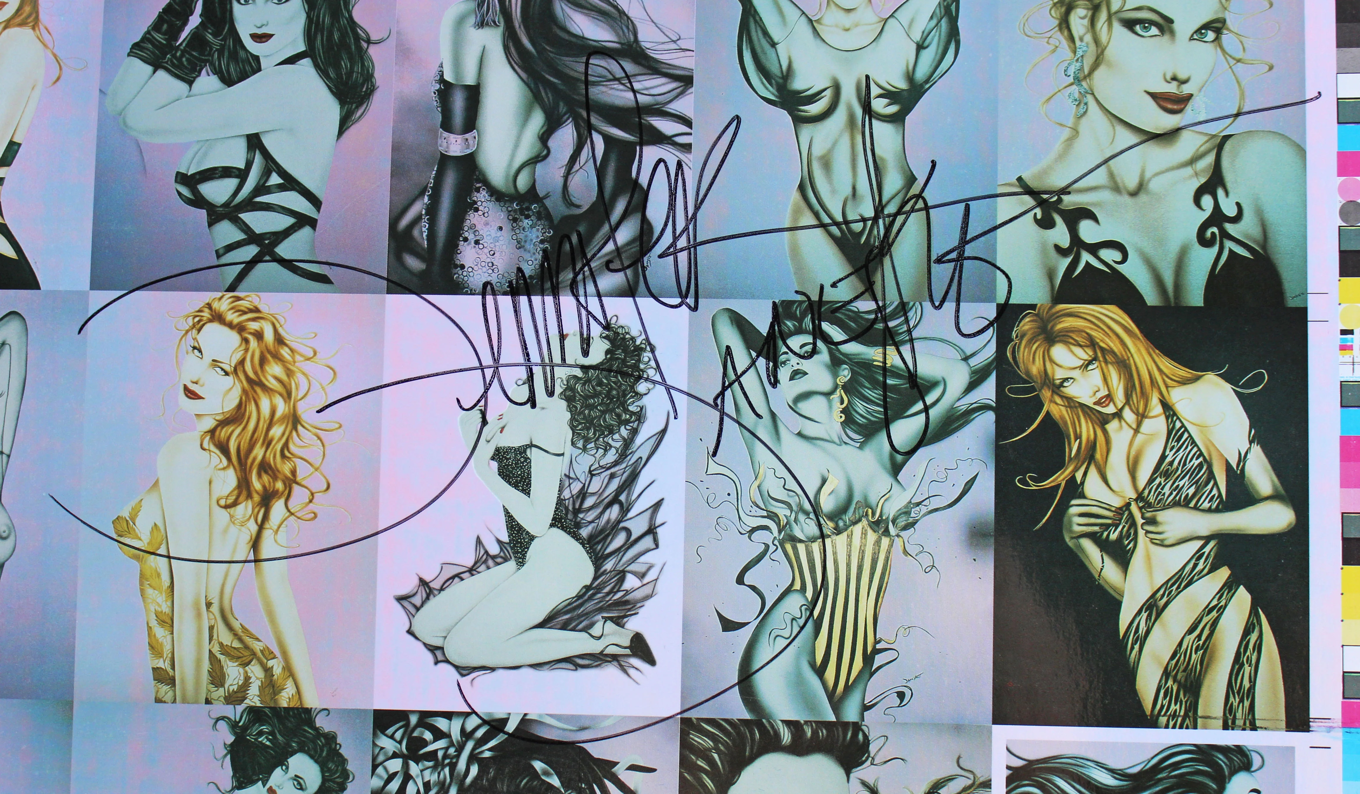 Jennifer Janesko Authentic Signed Premier Pinups Uncut Card Poster BAS #BD20010 - Image 3