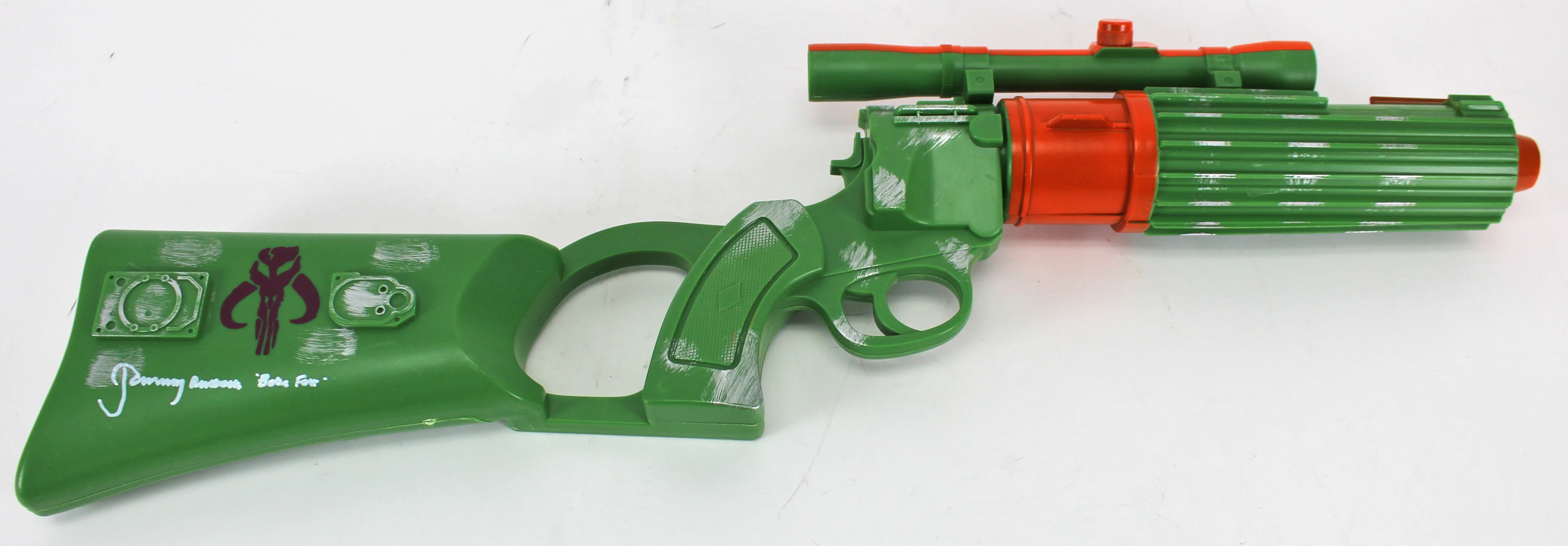 Jeremy Bulloch Star Wars "Boba Fett" Signed Boba Fett Plastic Toy Blaster BAS - Image 3