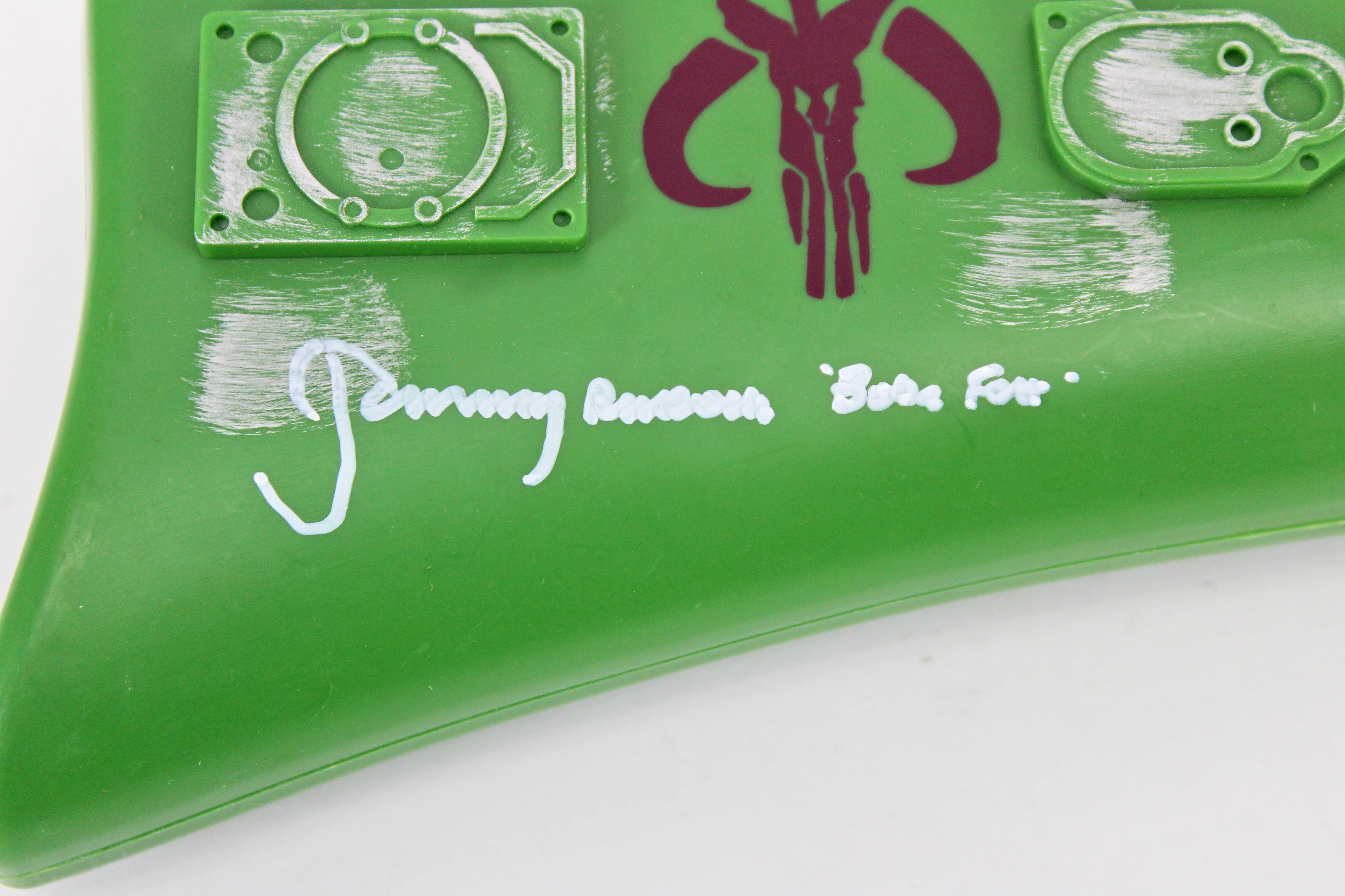 Jeremy Bulloch Star Wars "Boba Fett" Signed Boba Fett Plastic Toy Blaster BAS - Image 4