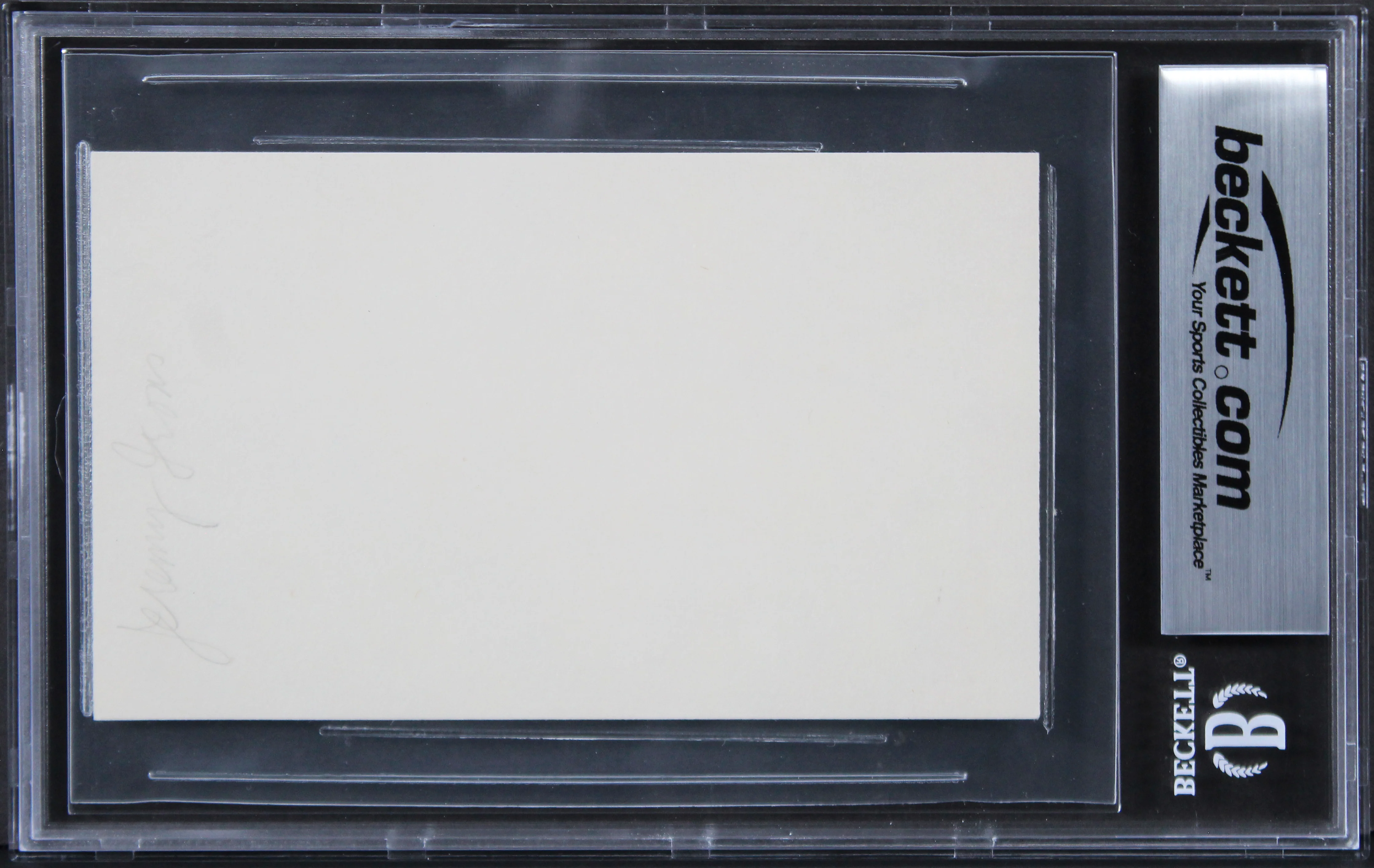 Jeremy Irons Dead Ringers Authentic Signed 3x5 Index Card BAS Slabbed - Image 3