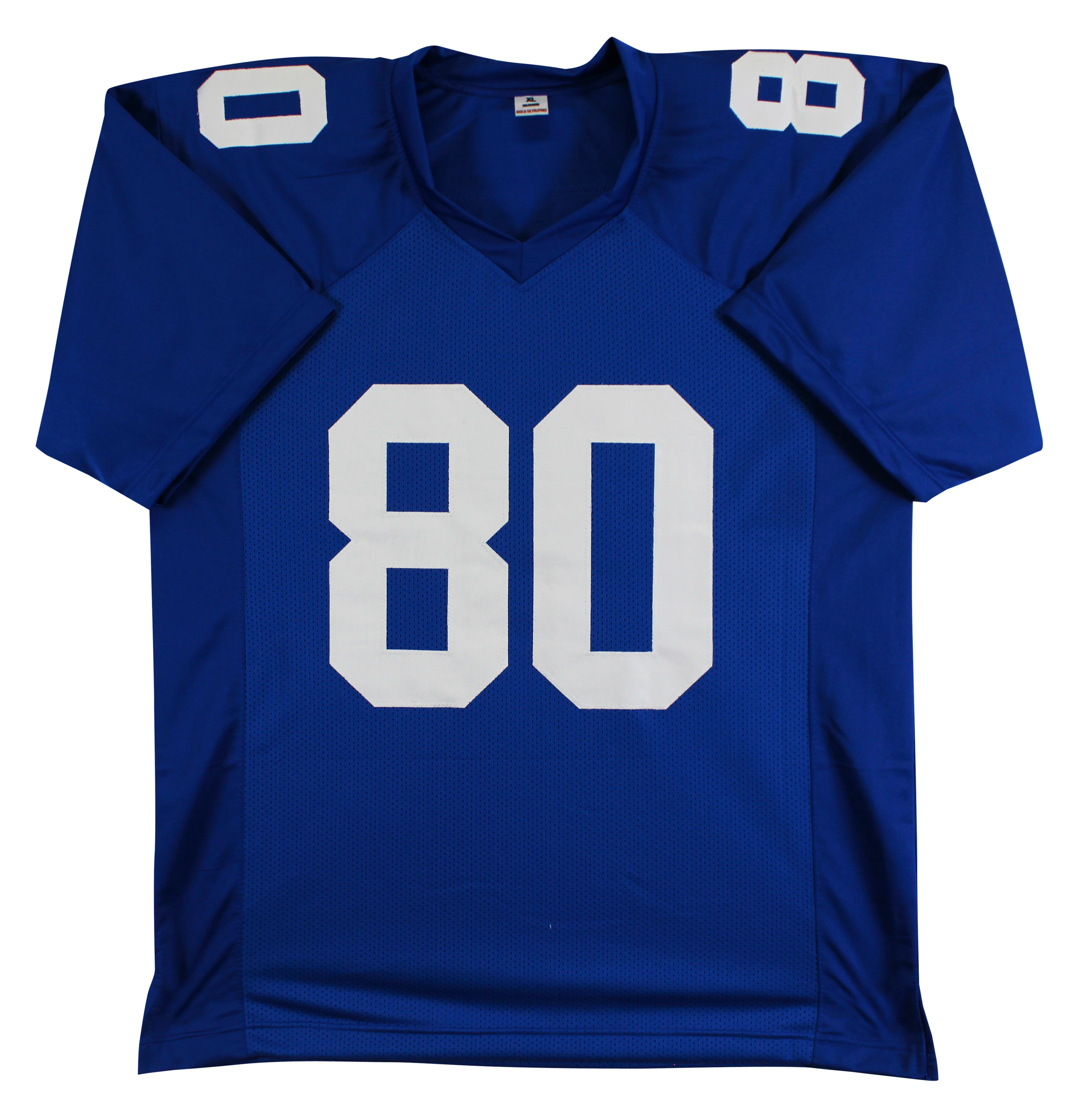 Jeremy Shockey Authentic Signed Blue Pro Style Jersey Autographed BAS Witness 2 - Image 4