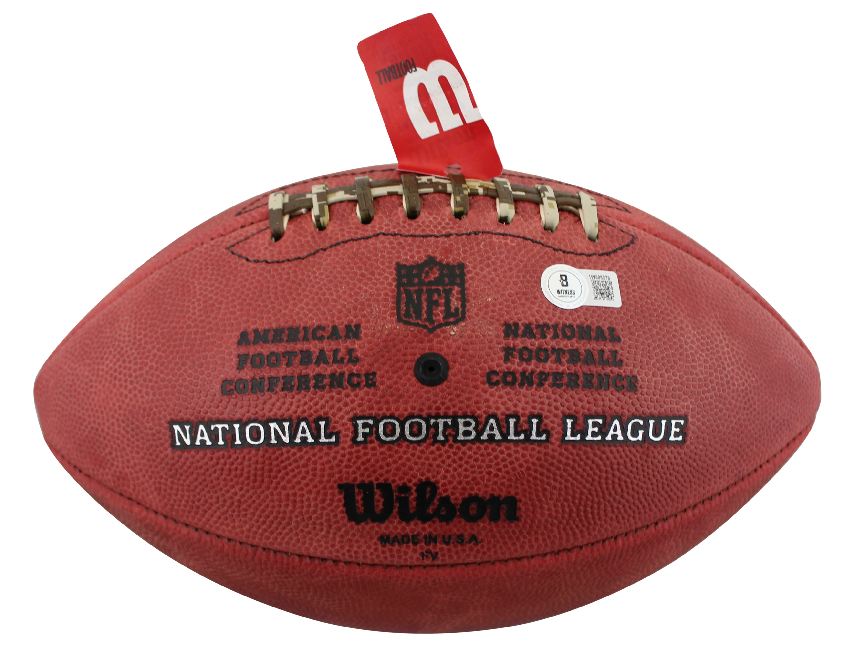 Jerome Bettis & Hines Ward Signed "Duke" Team Showcase Football W/ Case BAS Wit - Image 6